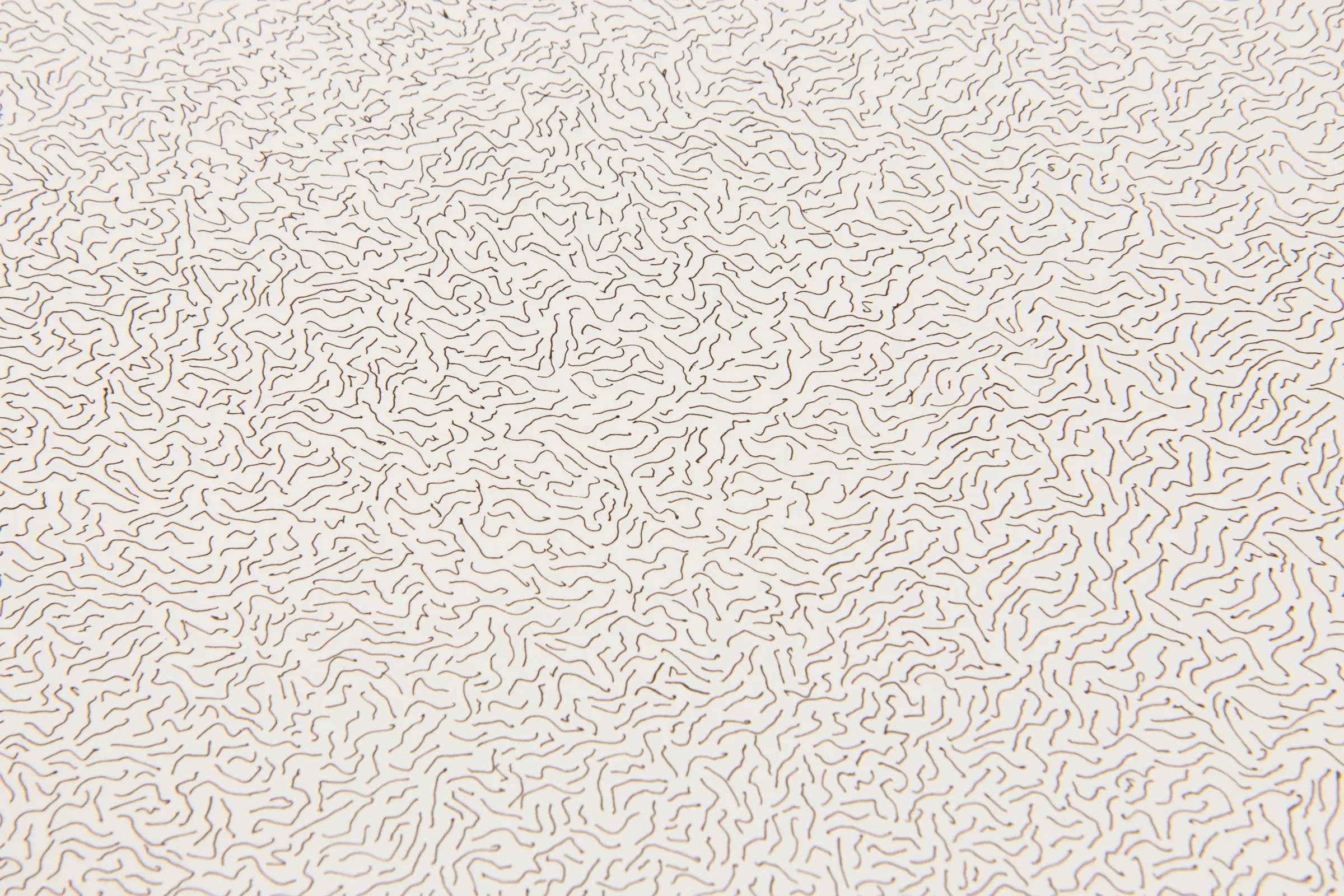 Sol LeWitt - Lines, Not Long, Not Heavy, Not Touching, Drawn at Random (Circle)