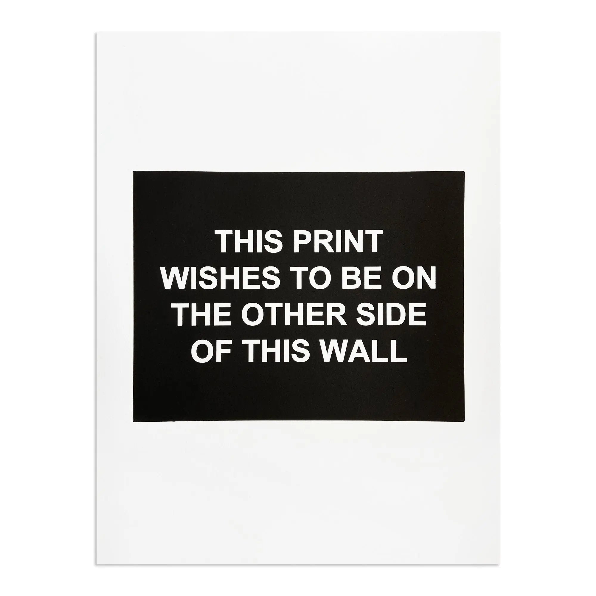 Laure Prouvost - This Print Wishes to Be On the Other Side of This Wall