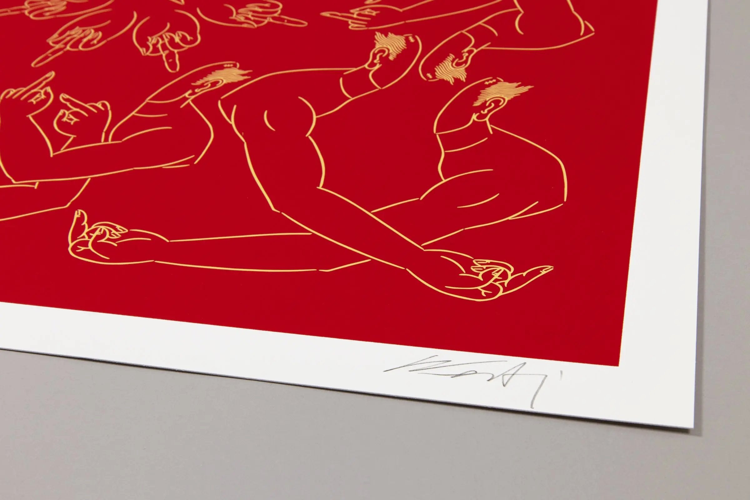 Ai Weiwei - Middle Finger in Red