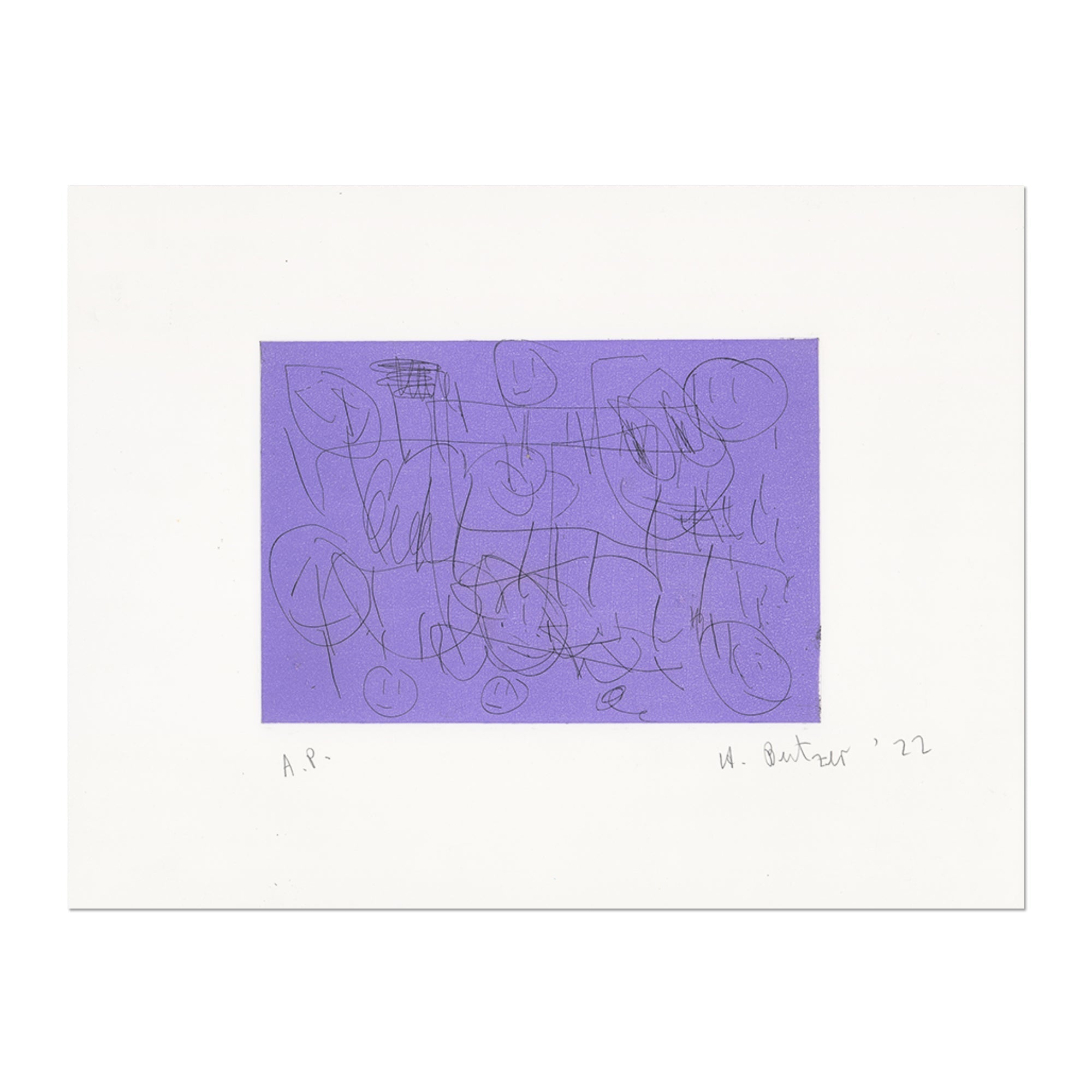 André Butzer - Untitled (Purple)