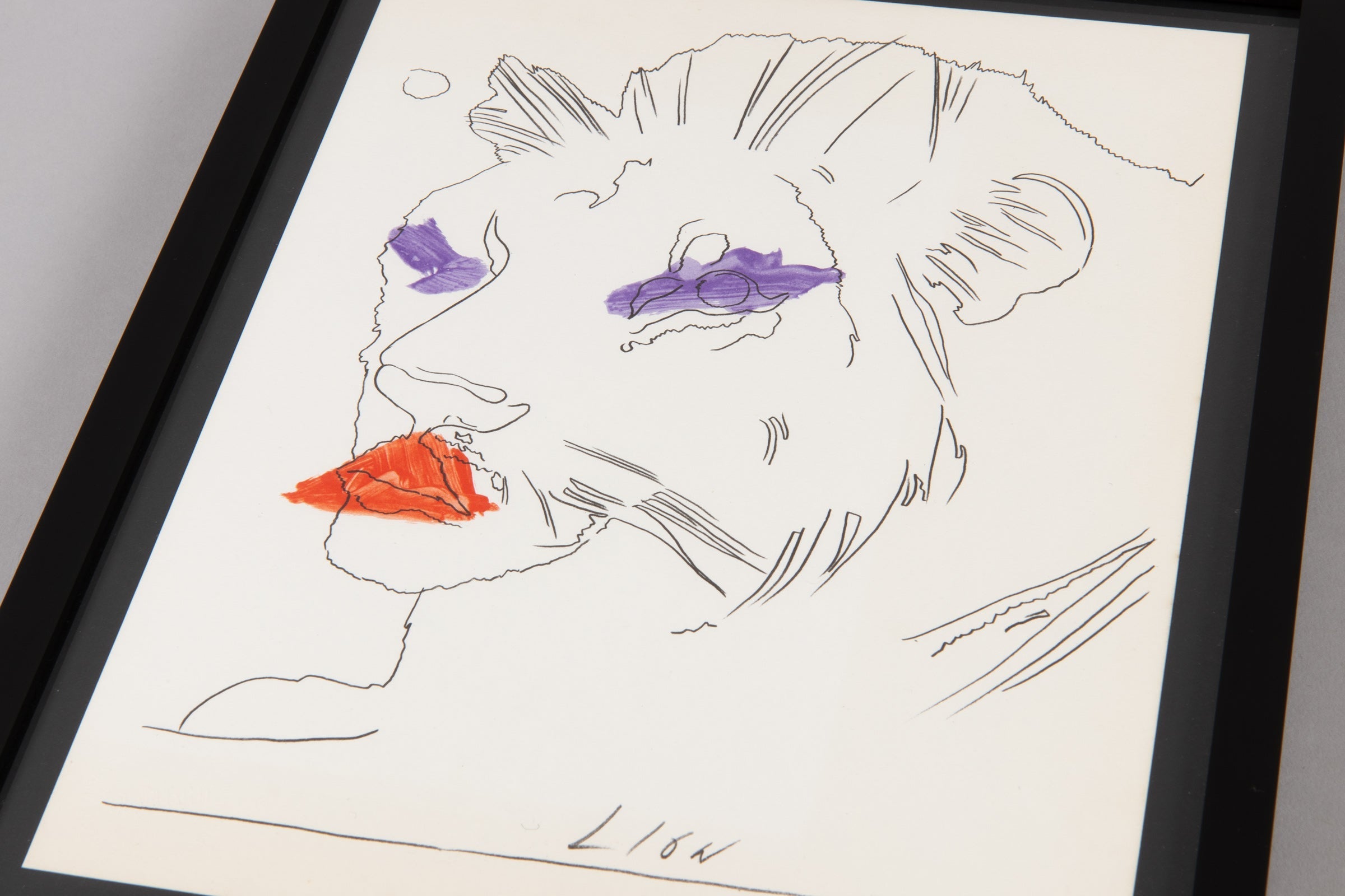 Andy Warhol – Lion Print | Signed Print