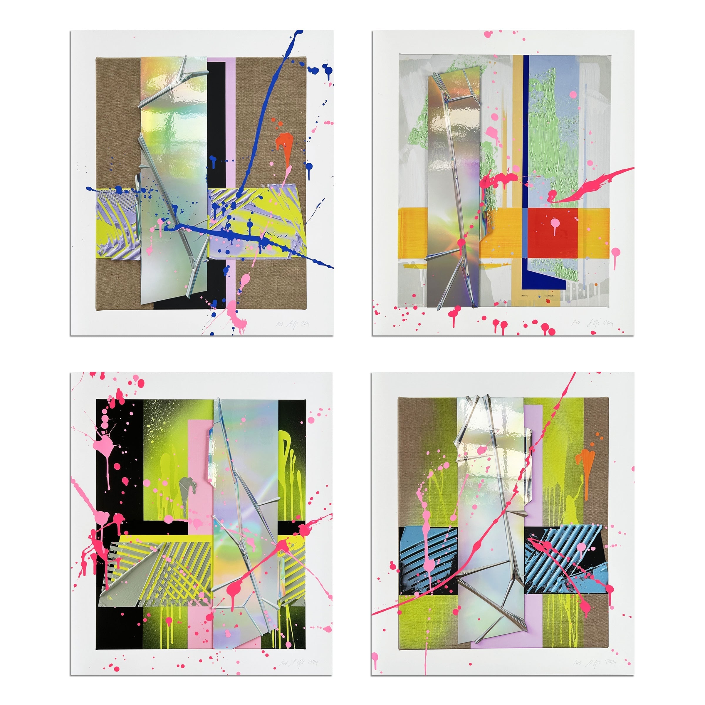 Anselm Reyle – Untitled (Suite of 4 Works)