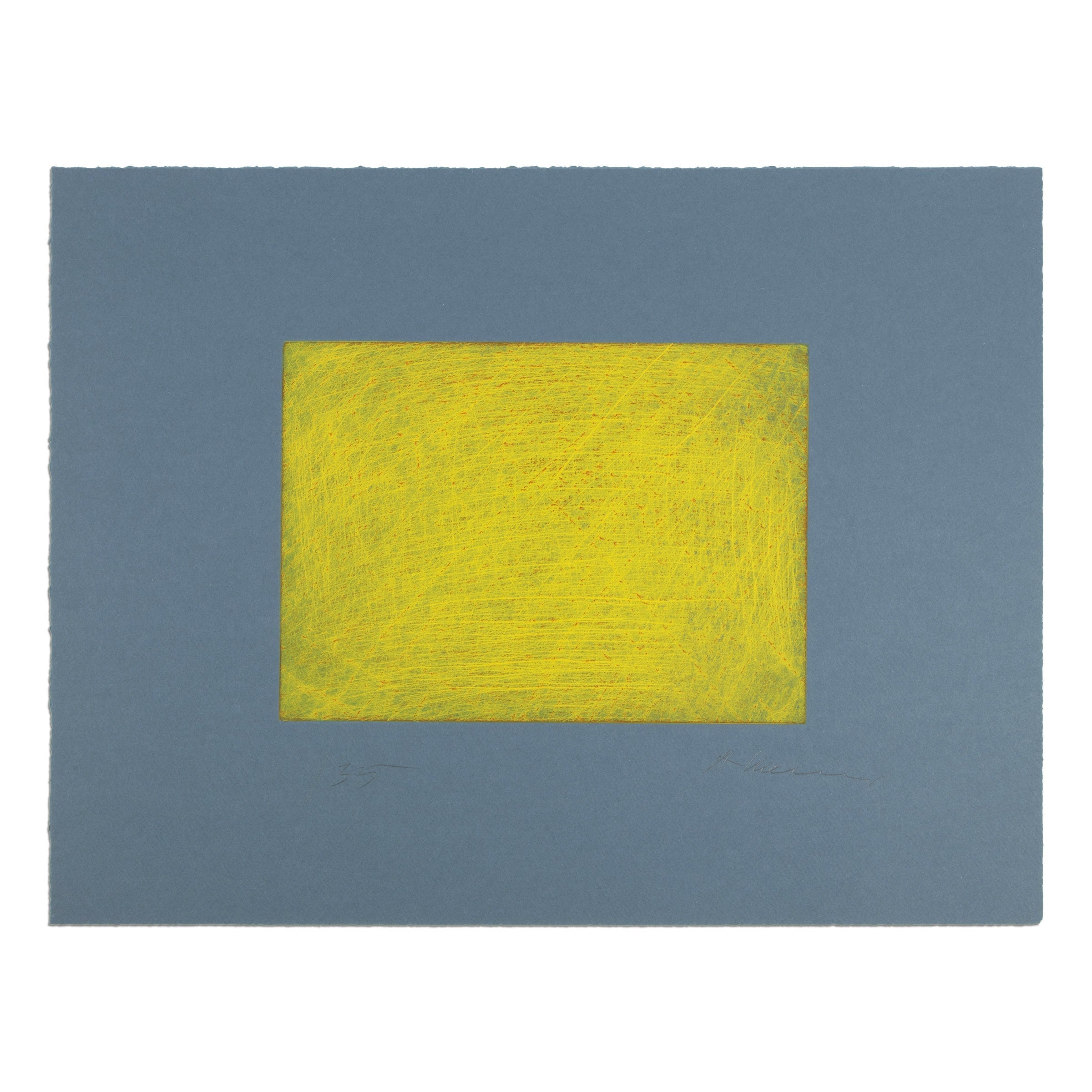 Arnulf Rainer - Gelbes Meer | Signed Print for Sale