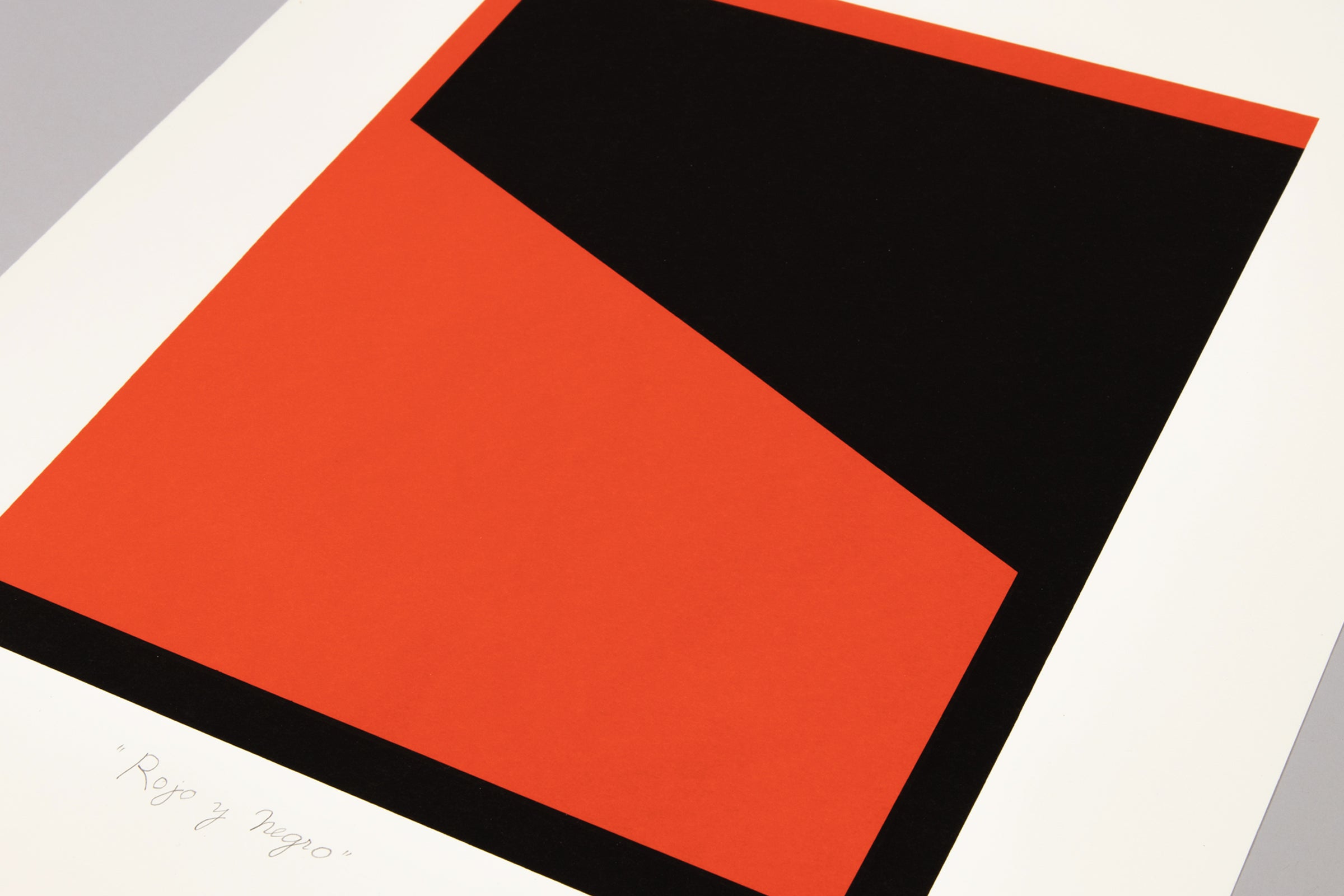Carmen Herrera - Rojo y Negro | Signed Print for Sale