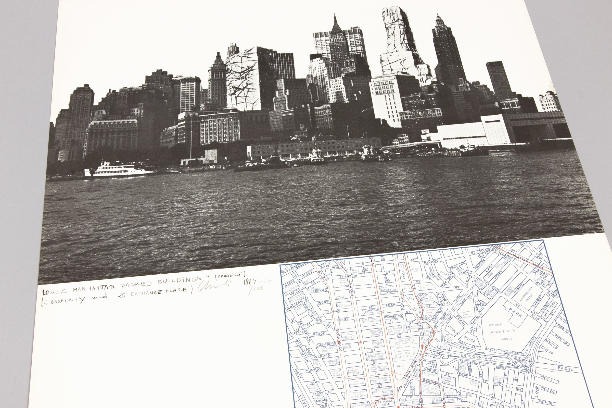 Christo - Lower Manhattan Packed Buildings (Monuments)