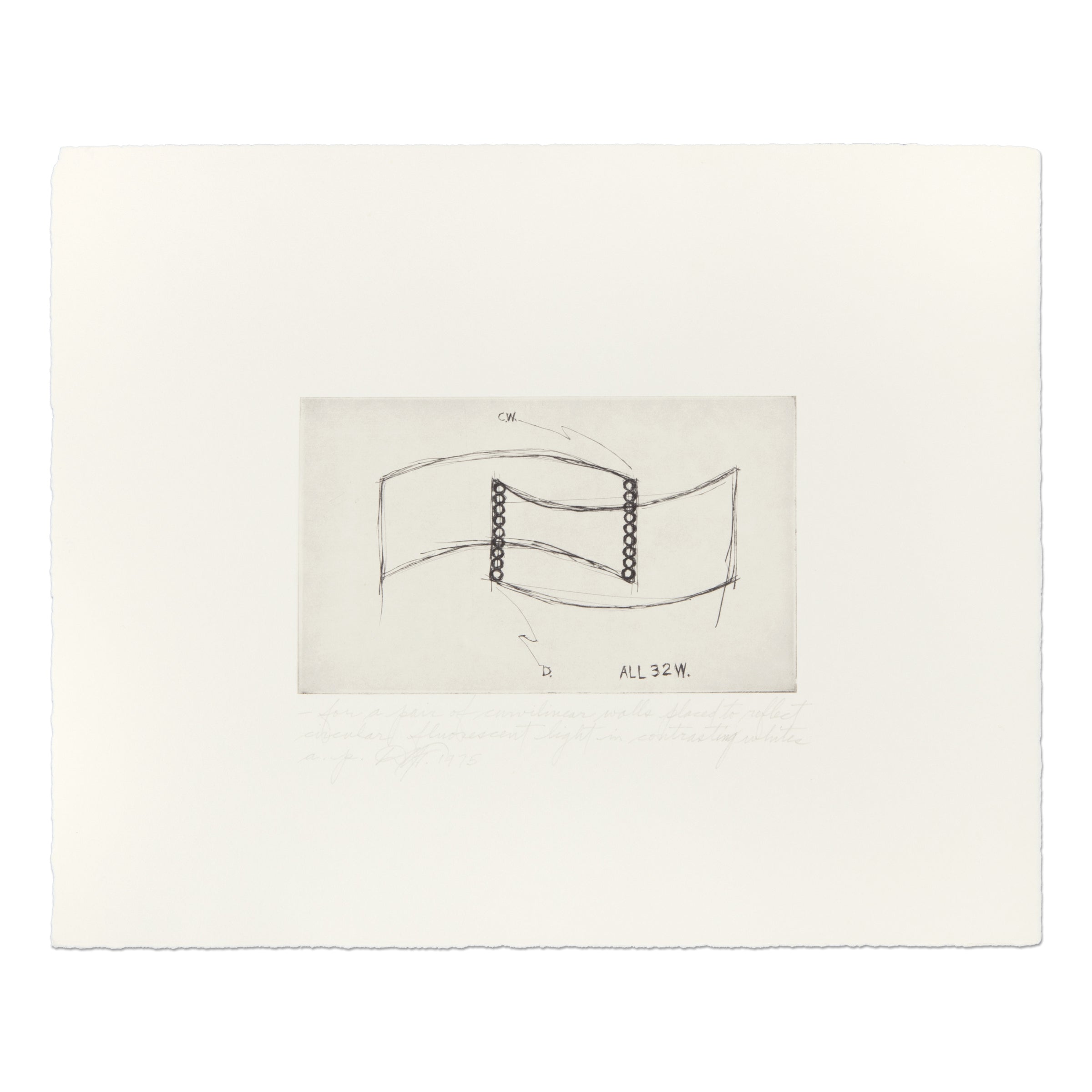 Dan Flavin – For a pair of curvilinear walls