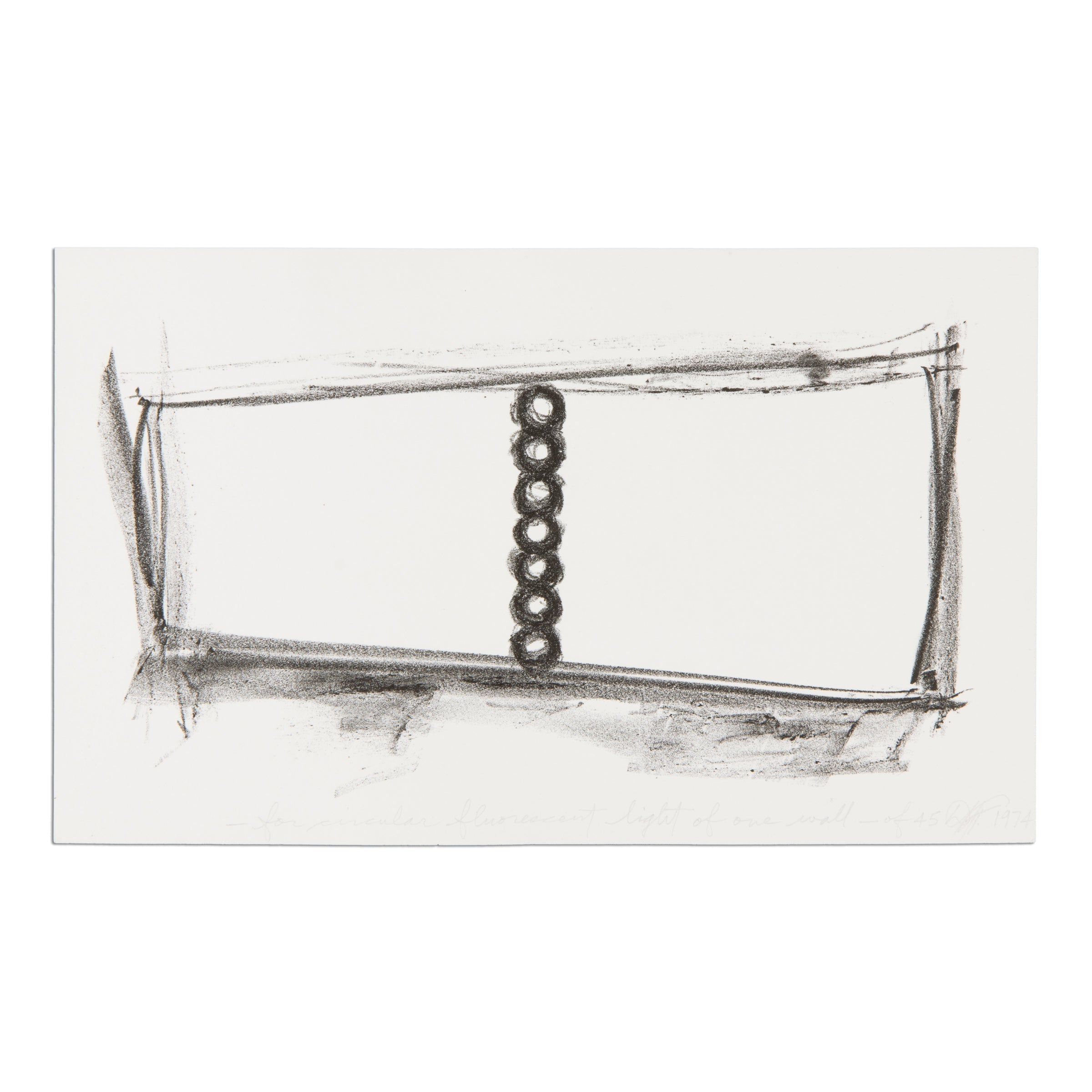 Dan Flavin - For Circular Fluorescent Light Of One Wall