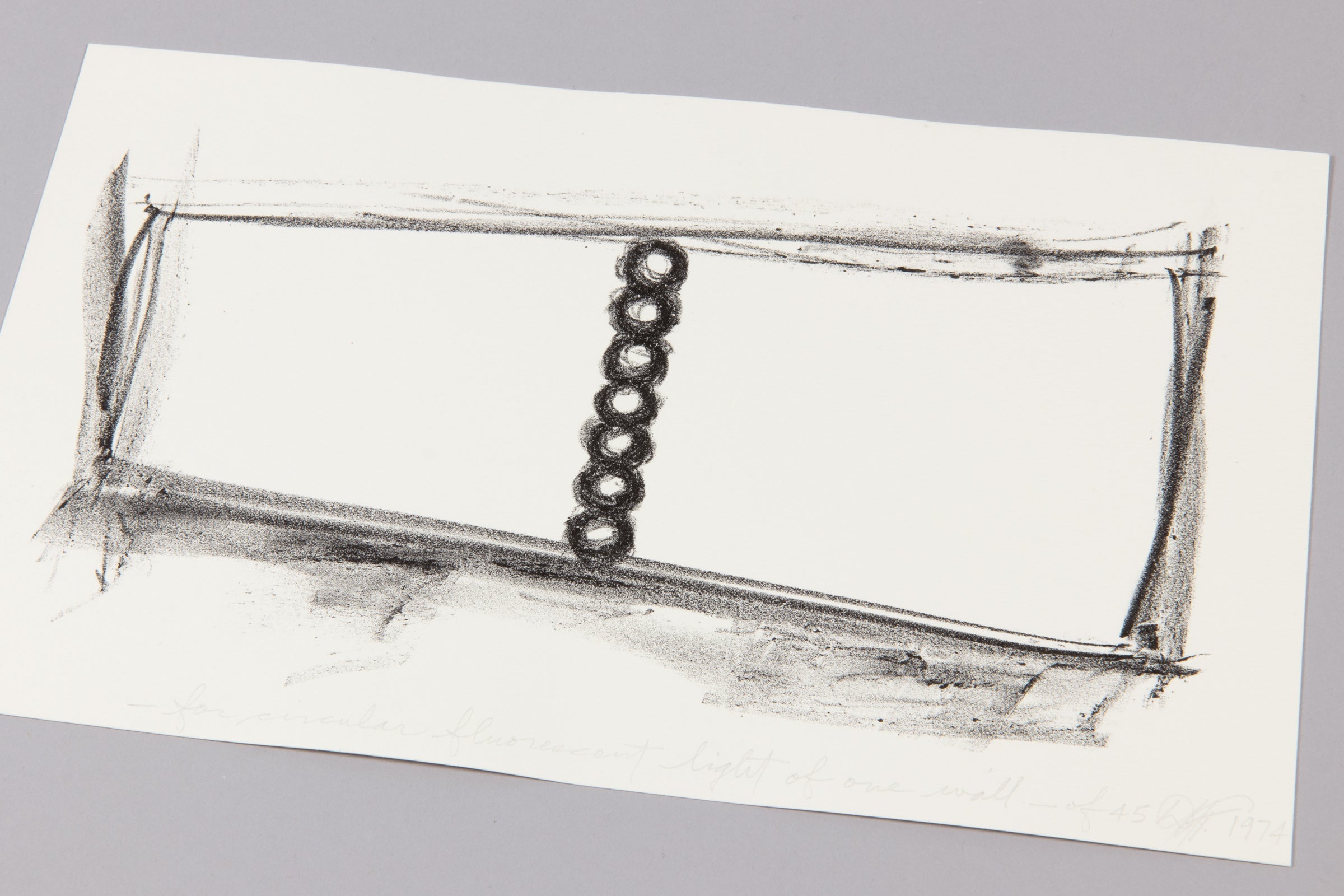 Dan Flavin - For Circular Fluorescent Light Of One Wall