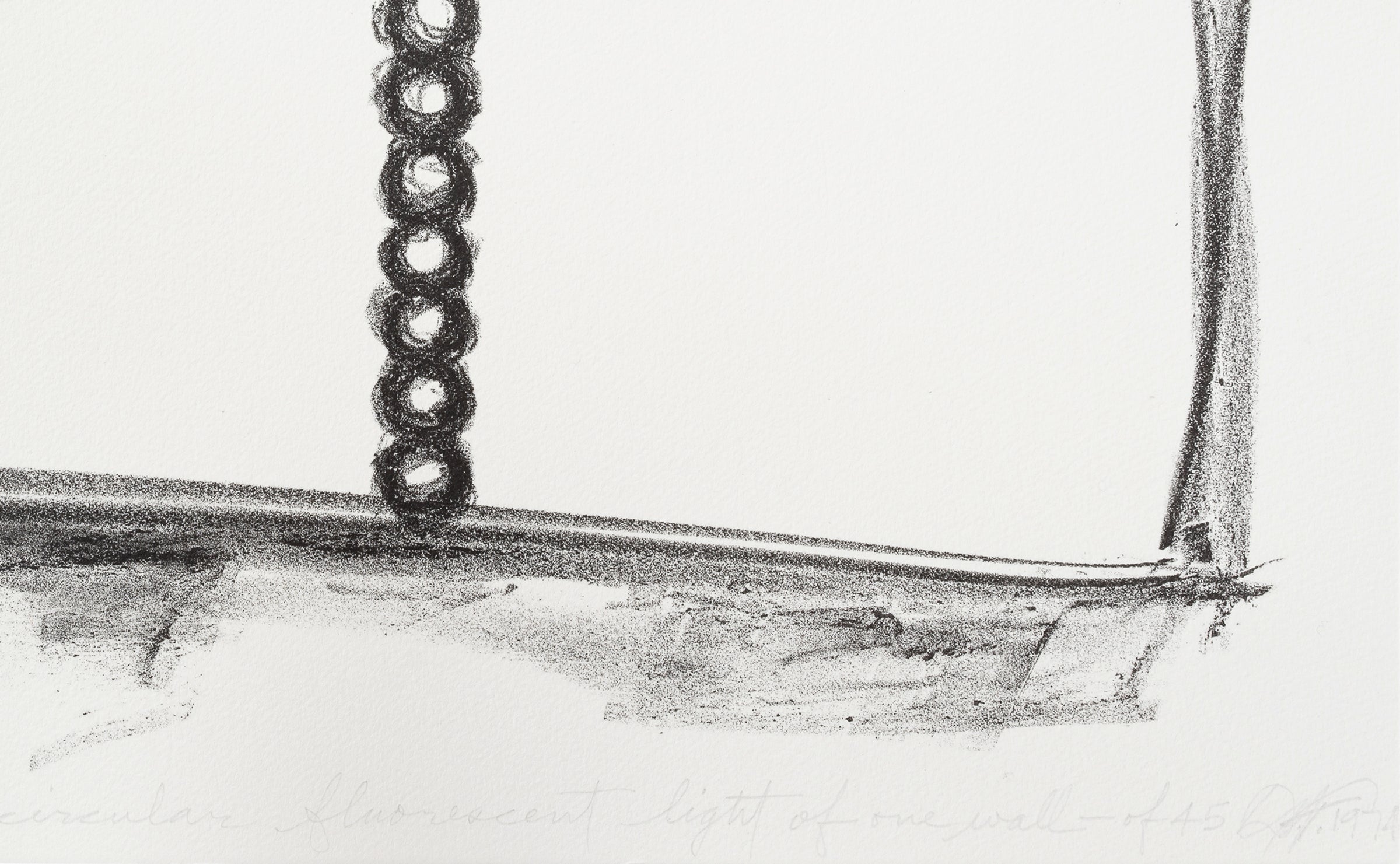 Dan Flavin - For Circular Fluorescent Light Of One Wall