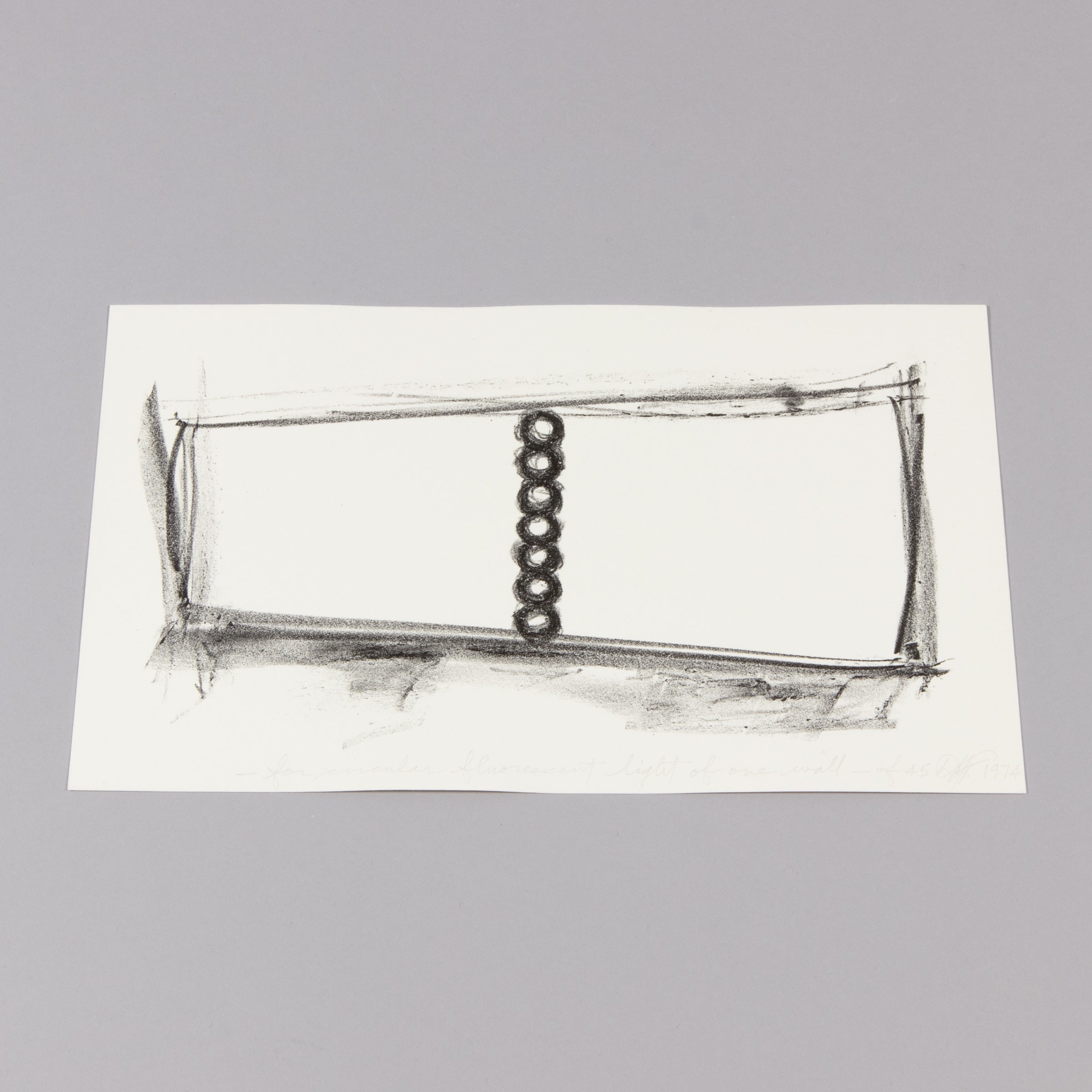 Dan Flavin - For Circular Fluorescent Light Of One Wall