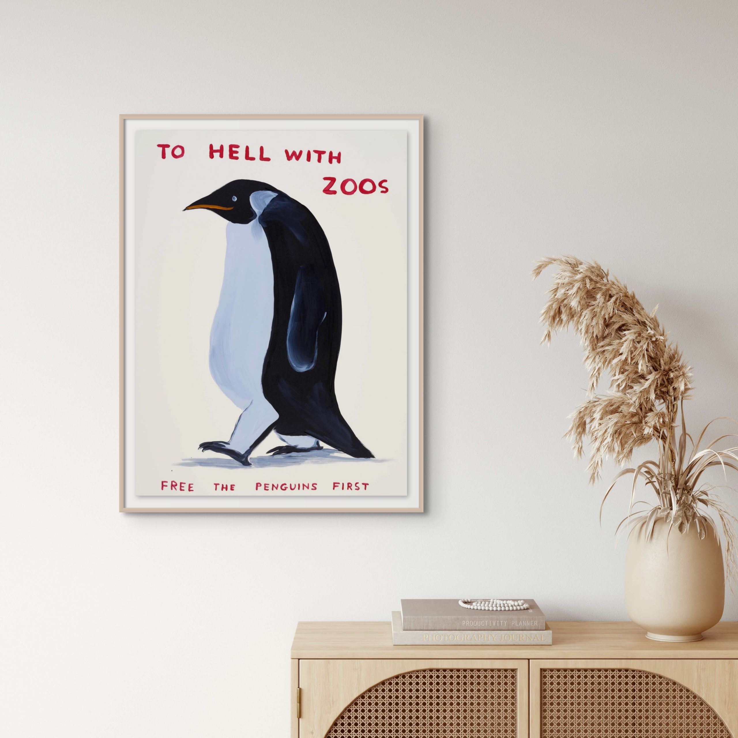 David Shrigley – To Hell With Zoos | Signed Print