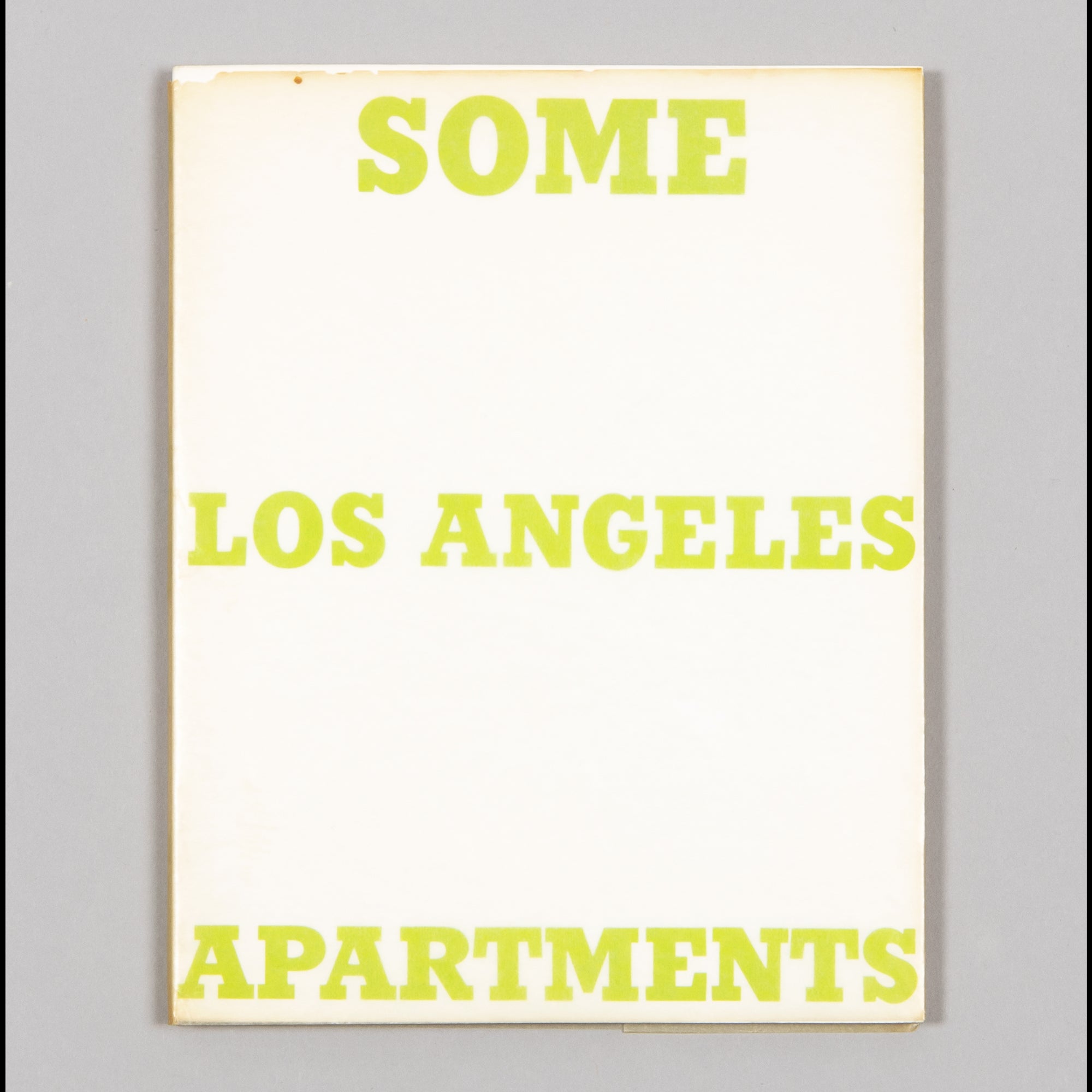 Ed Ruscha - Some Los Angeles Apartments
