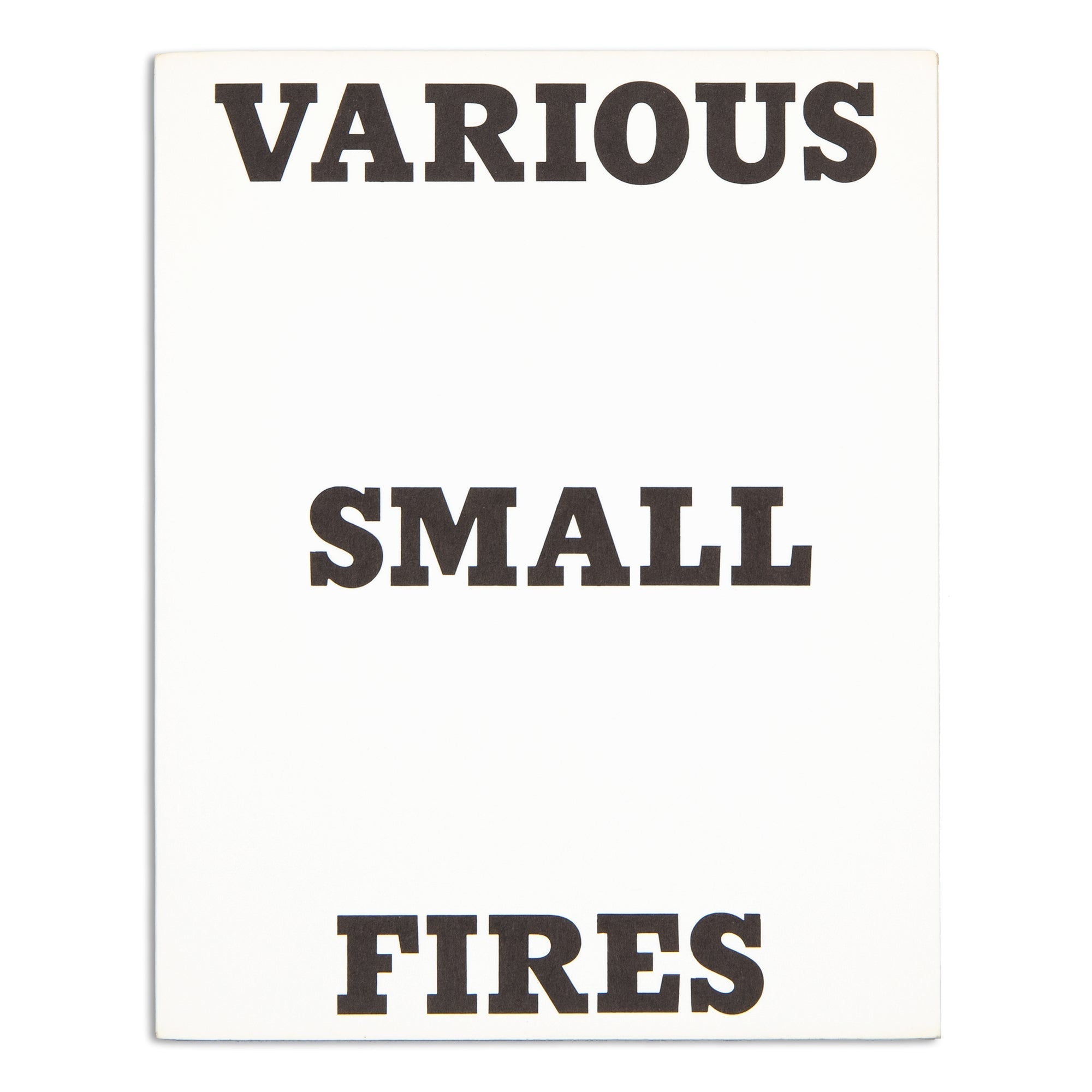Ed Ruscha - Various Small Fires and Milk