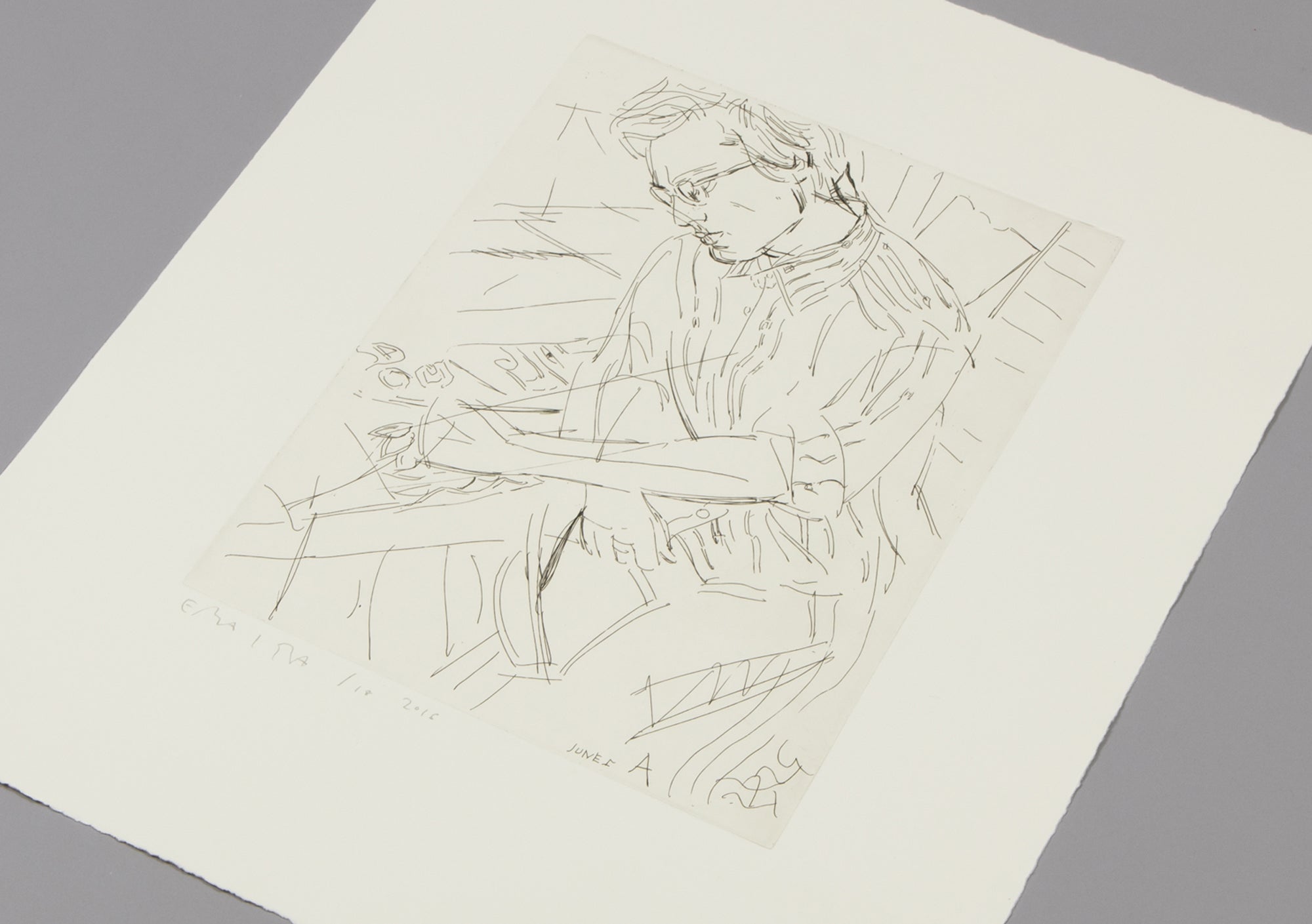 Elizabeth Peyton - Portrait of Alexander Tovborg