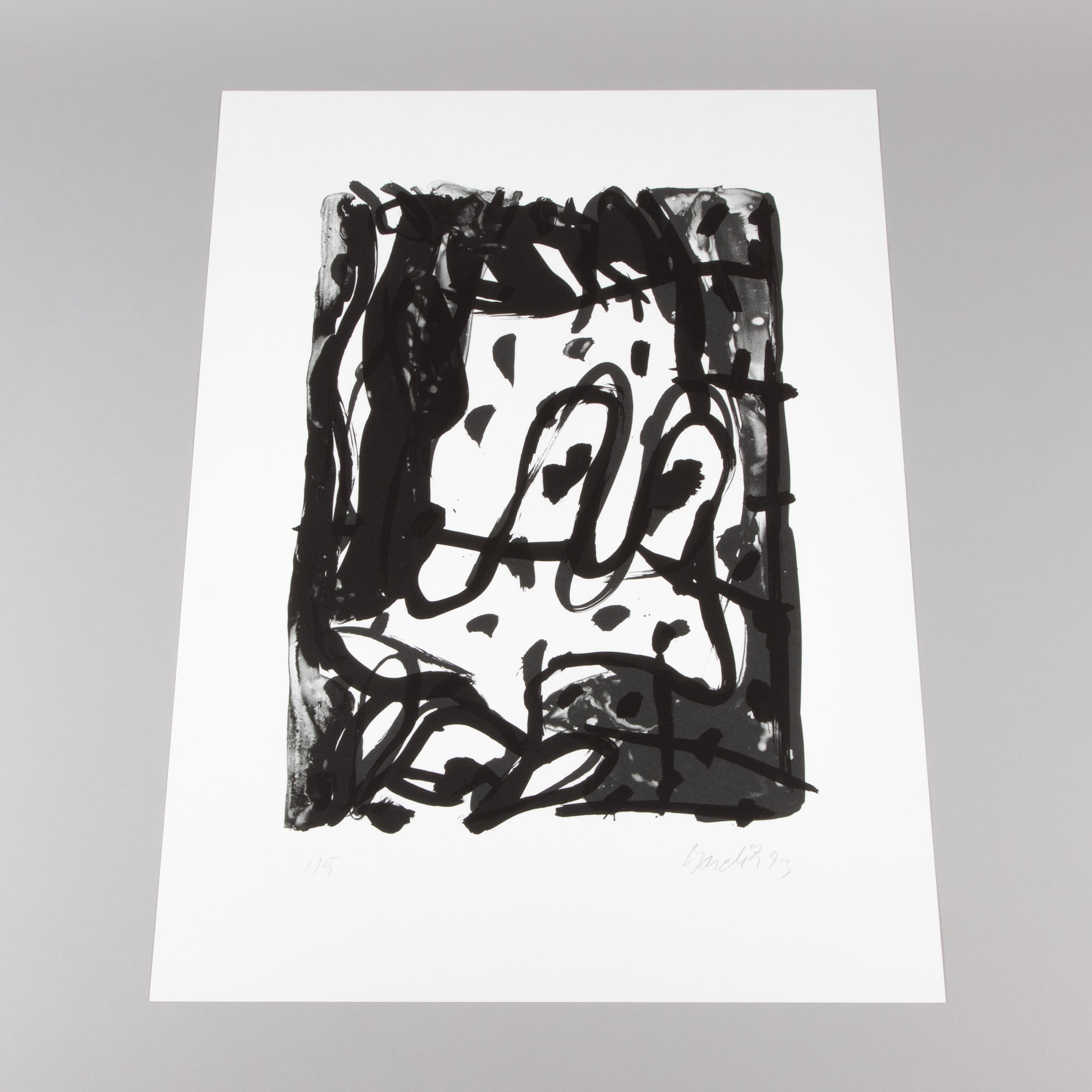アート・デザイン・音楽  Baselitz :  Baselitz Georg Baselitz - Base | Signed Print for Sale