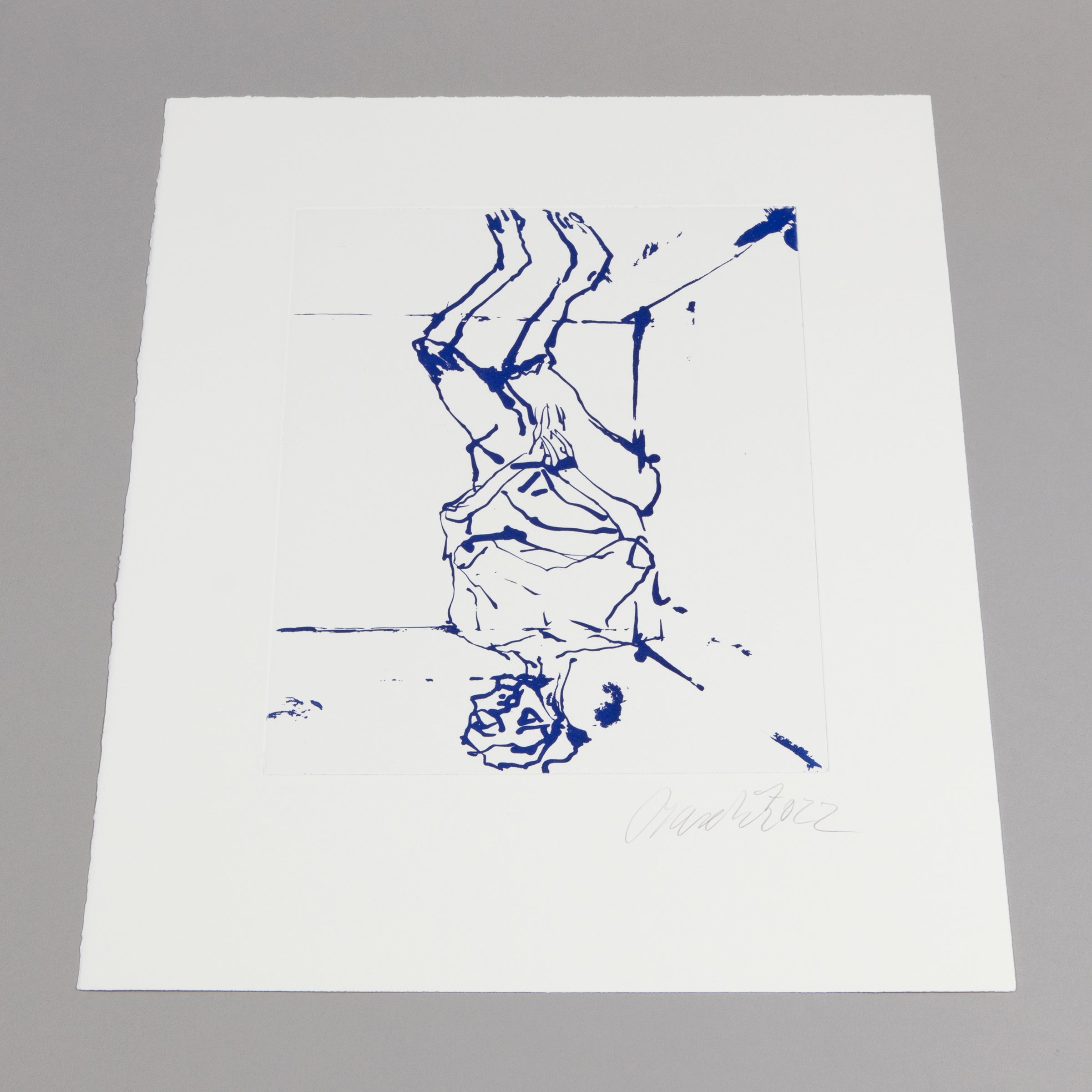 Georg Baselitz - Serpentine (Blue)