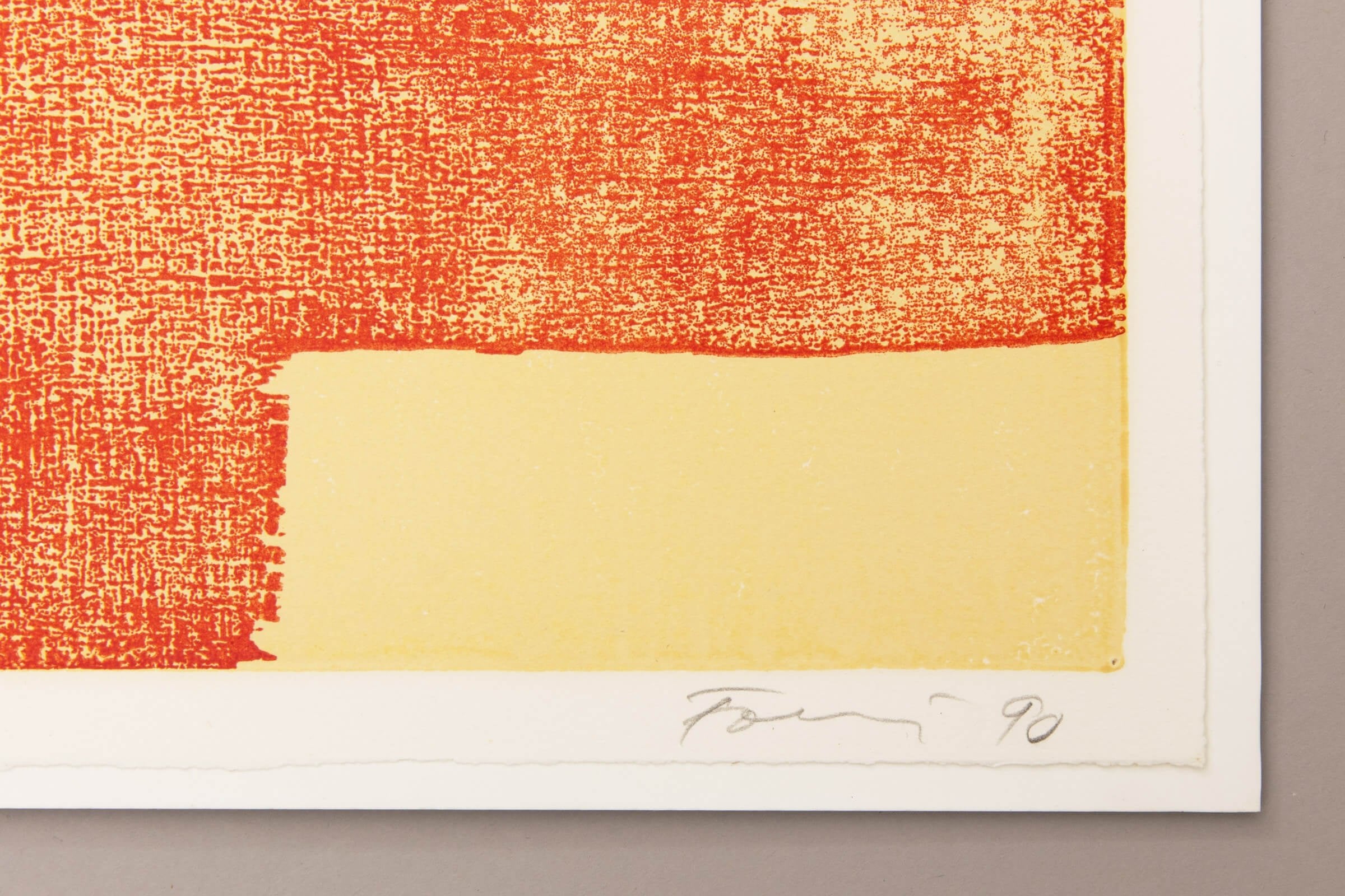 Günther Förg – Untitled Woodcut | Hand-signed Print