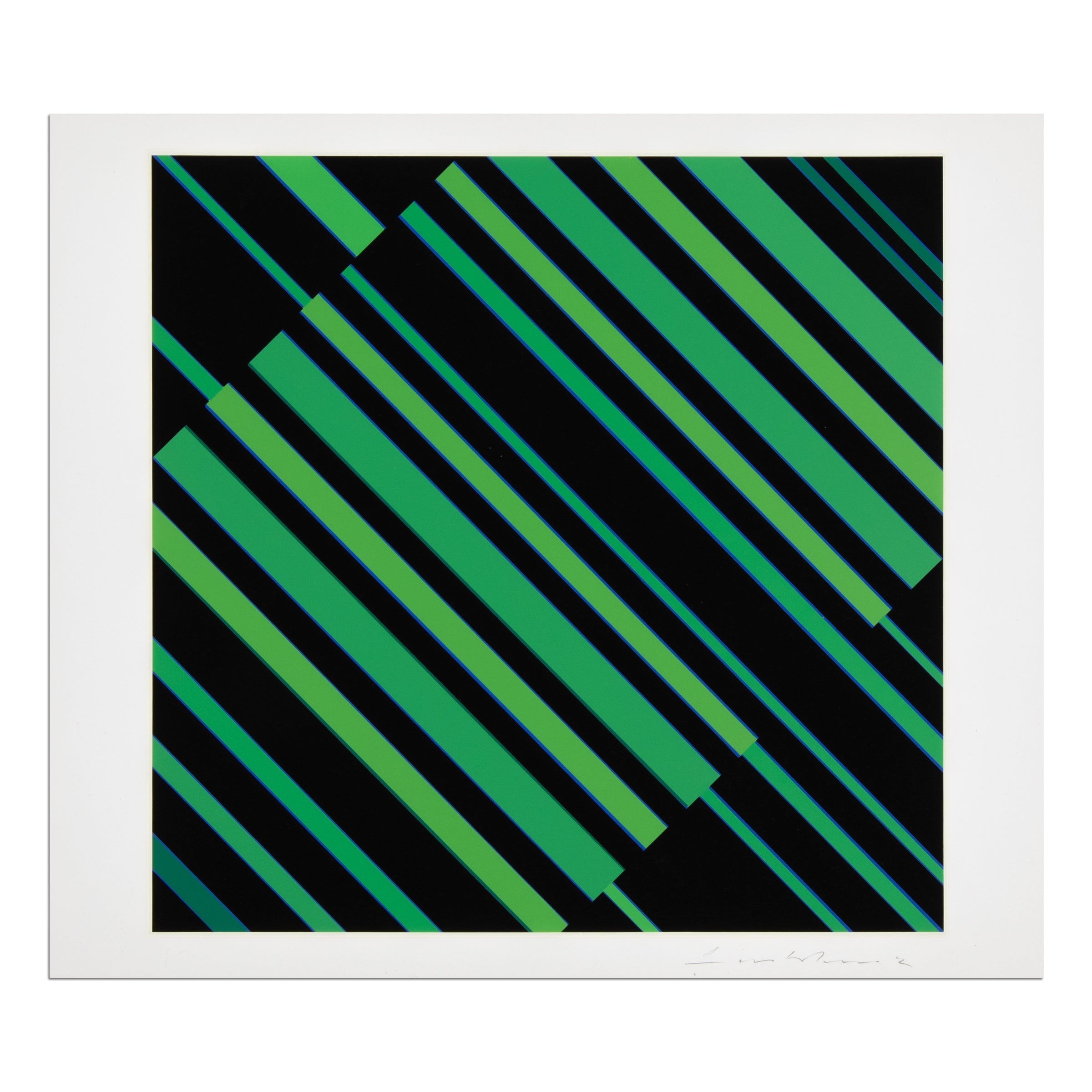 Günter Fruhtrunk - Schwarz-Grünes Kontinuum