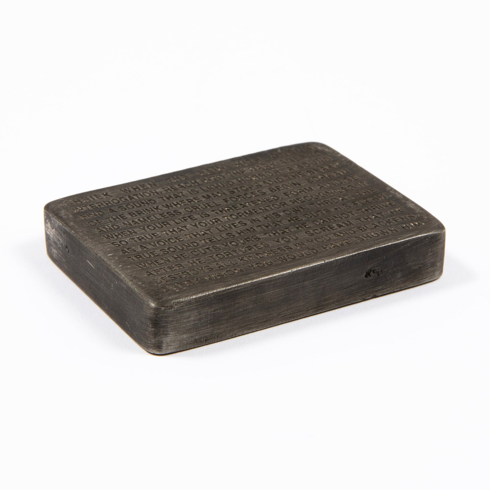 Jenny Holzer - Inflammatory Essays: Shriek When the Pain Hits During Interrogation