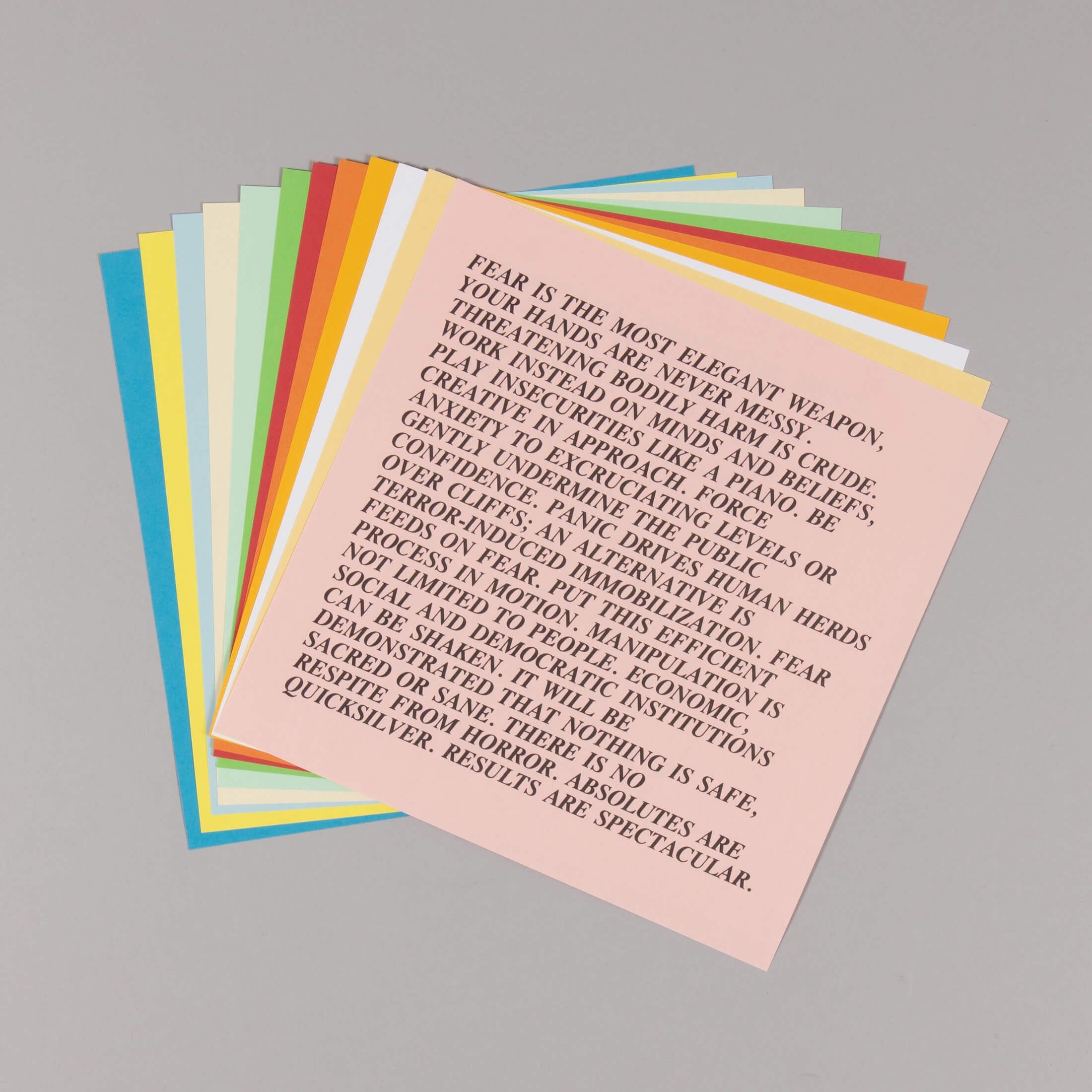 Jenny Holzer – Inflammatory Essays (twelve works)