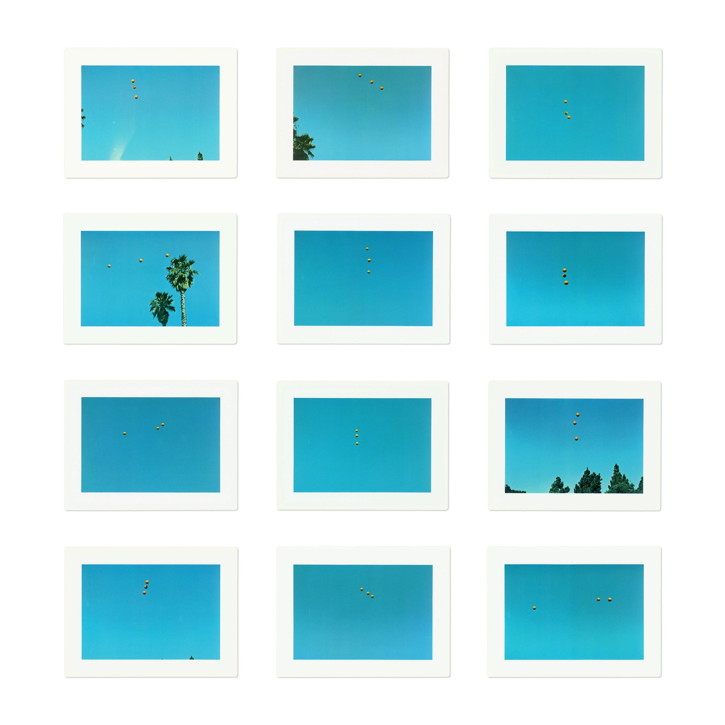 John Baldessari, Throwing Three Balls in the Air, photograph