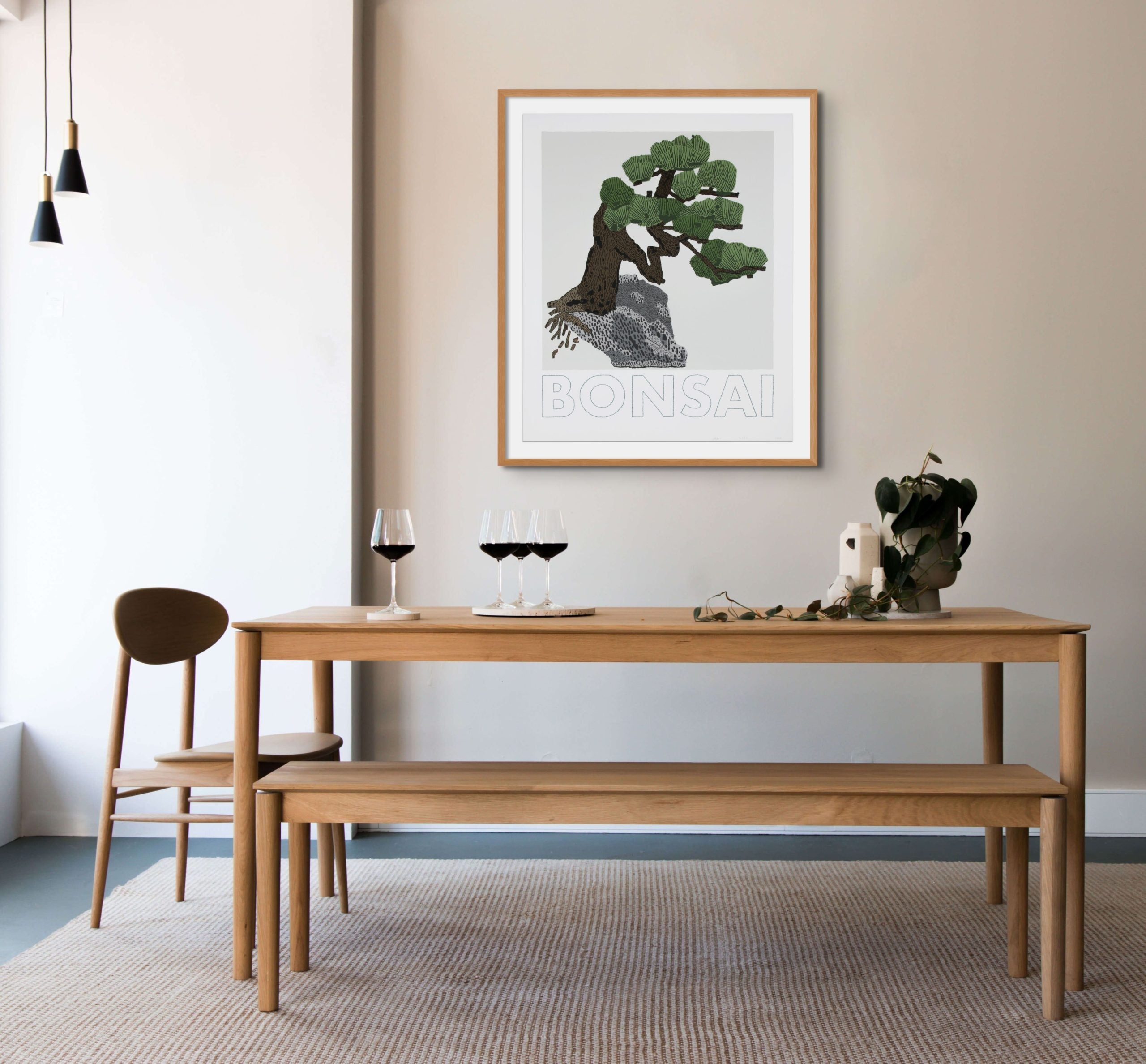 絵画 bonsai2 Jonas Wood – Bonsai | Signed Print