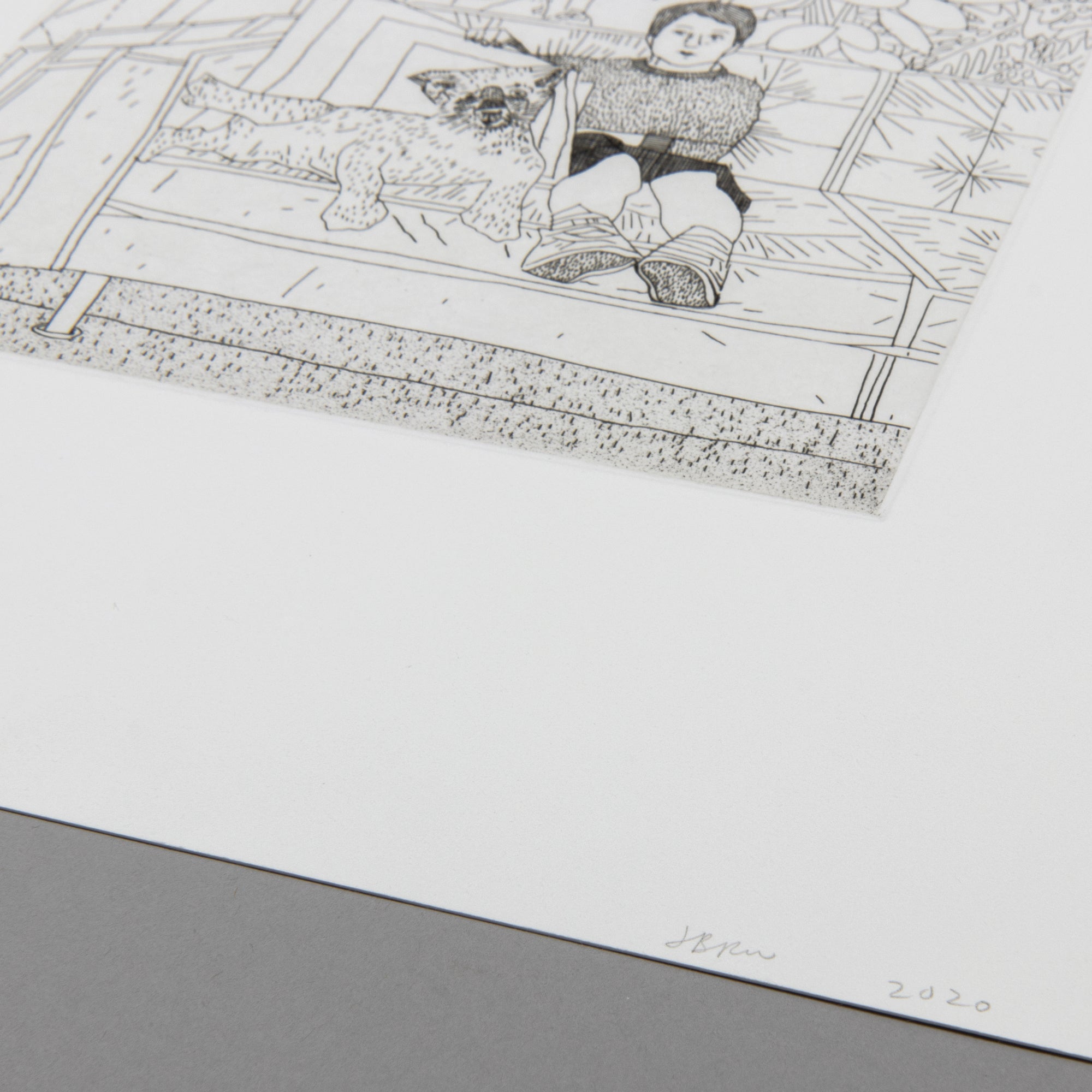 Jonas Wood - Kiki and Leopard