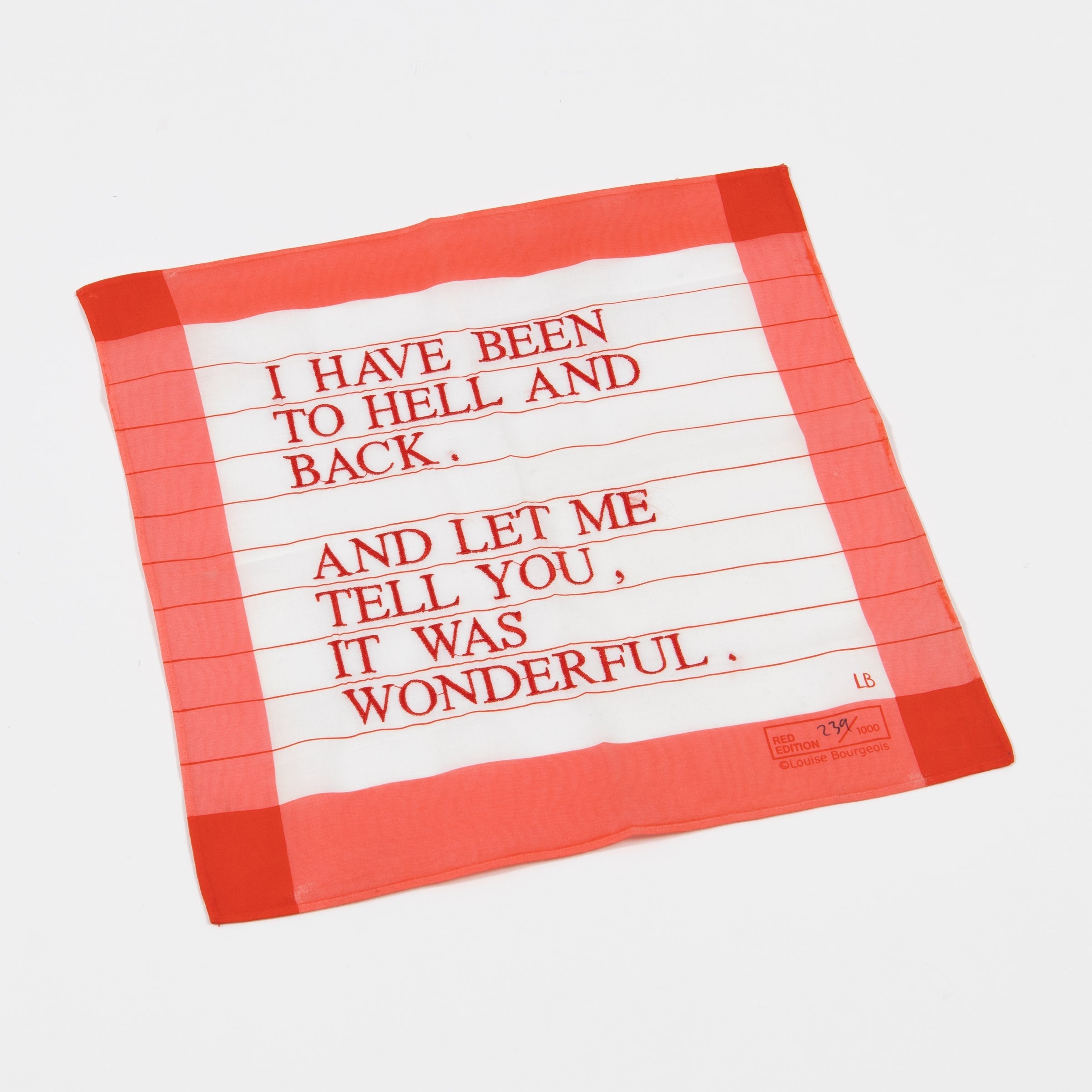 Louise Bourgeois - I Have Been to Hell and Back (Red)
