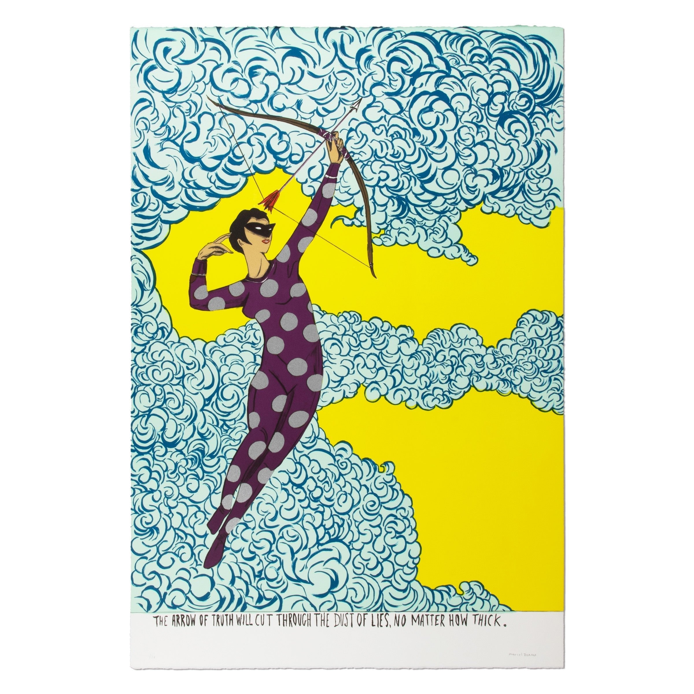 Marcel Dzama – The Arrow of Truth | Signed Print