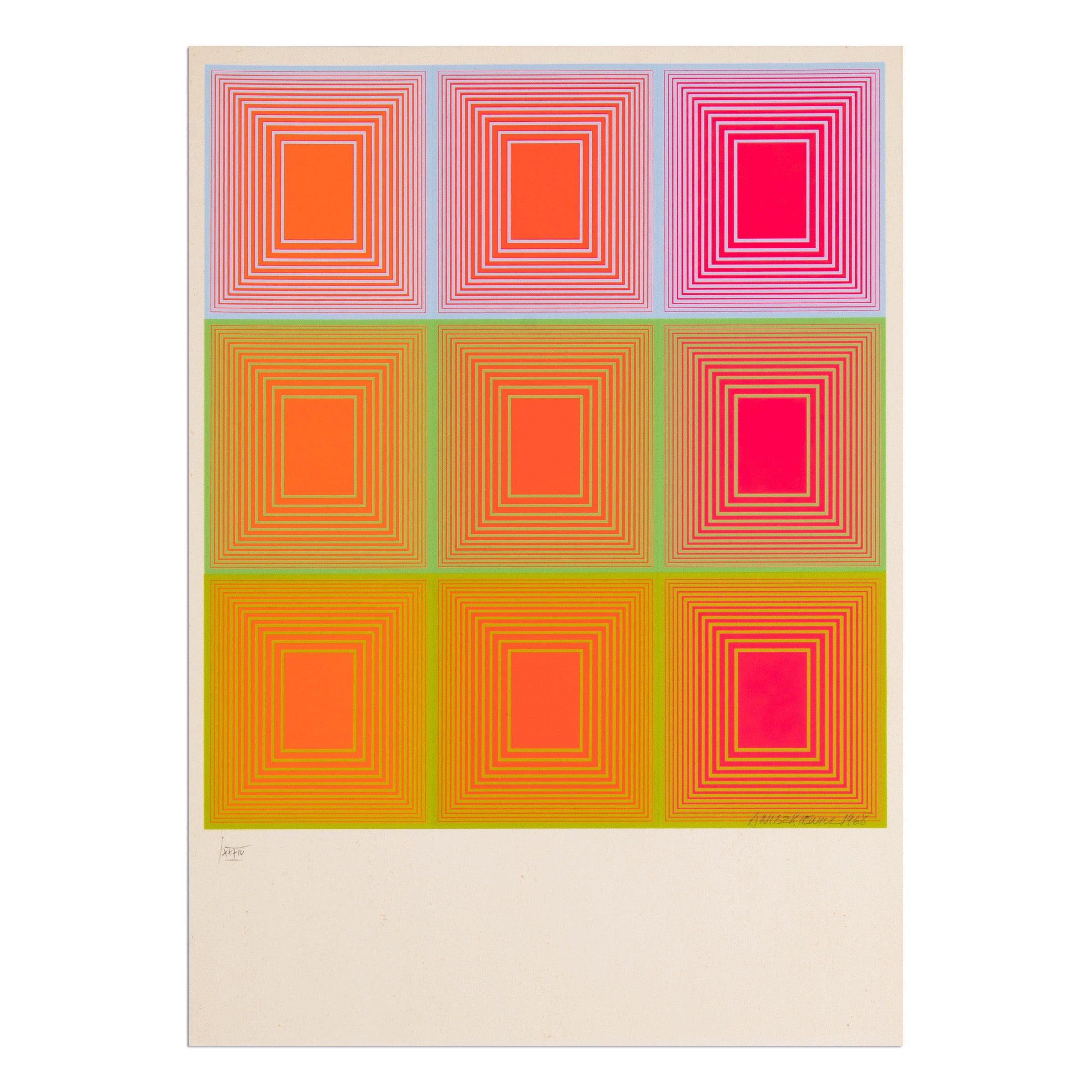 Richard Anuszkiewicz – Untitled (Kölner Kunstmarkt 68)