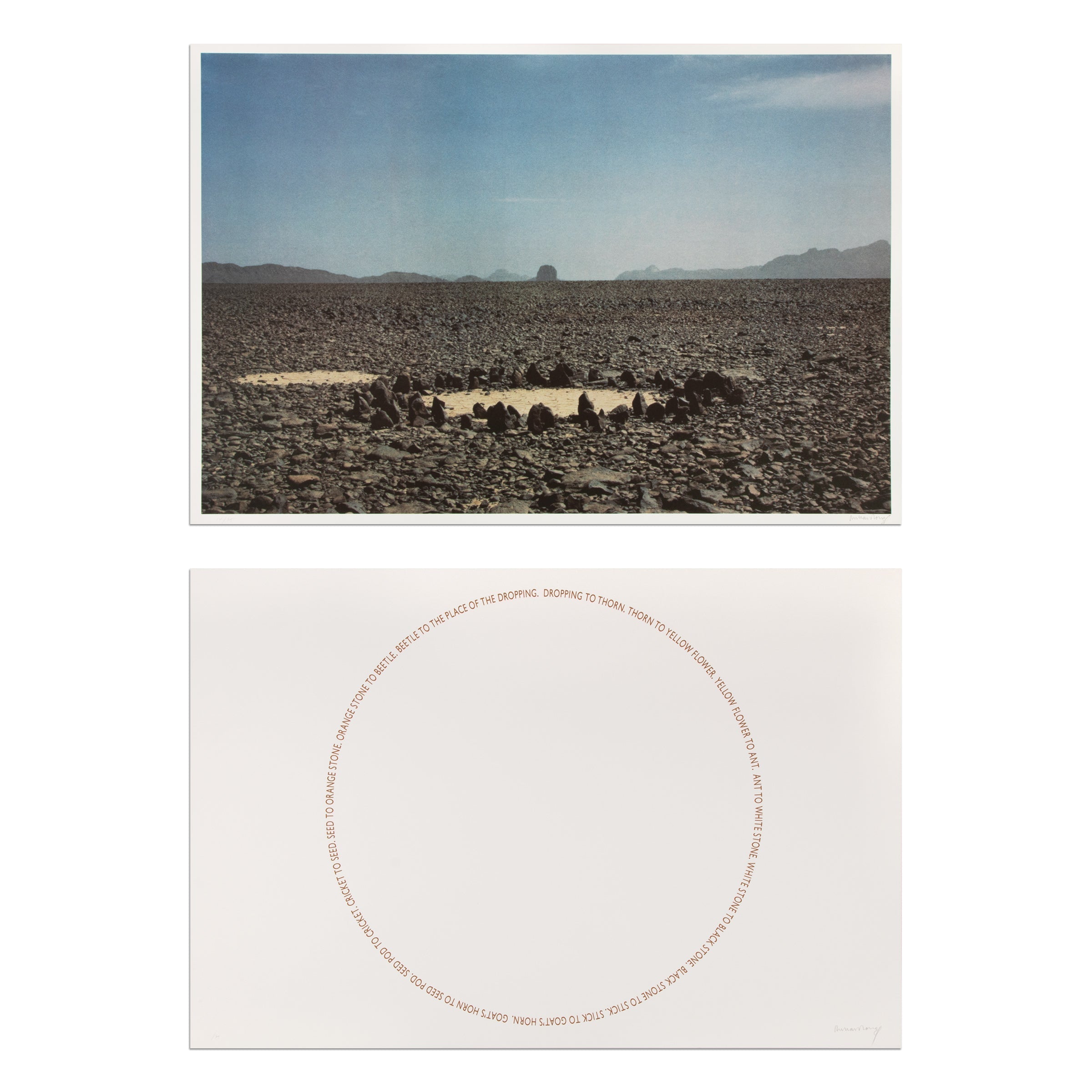 Richard Long - Two Sahara Works