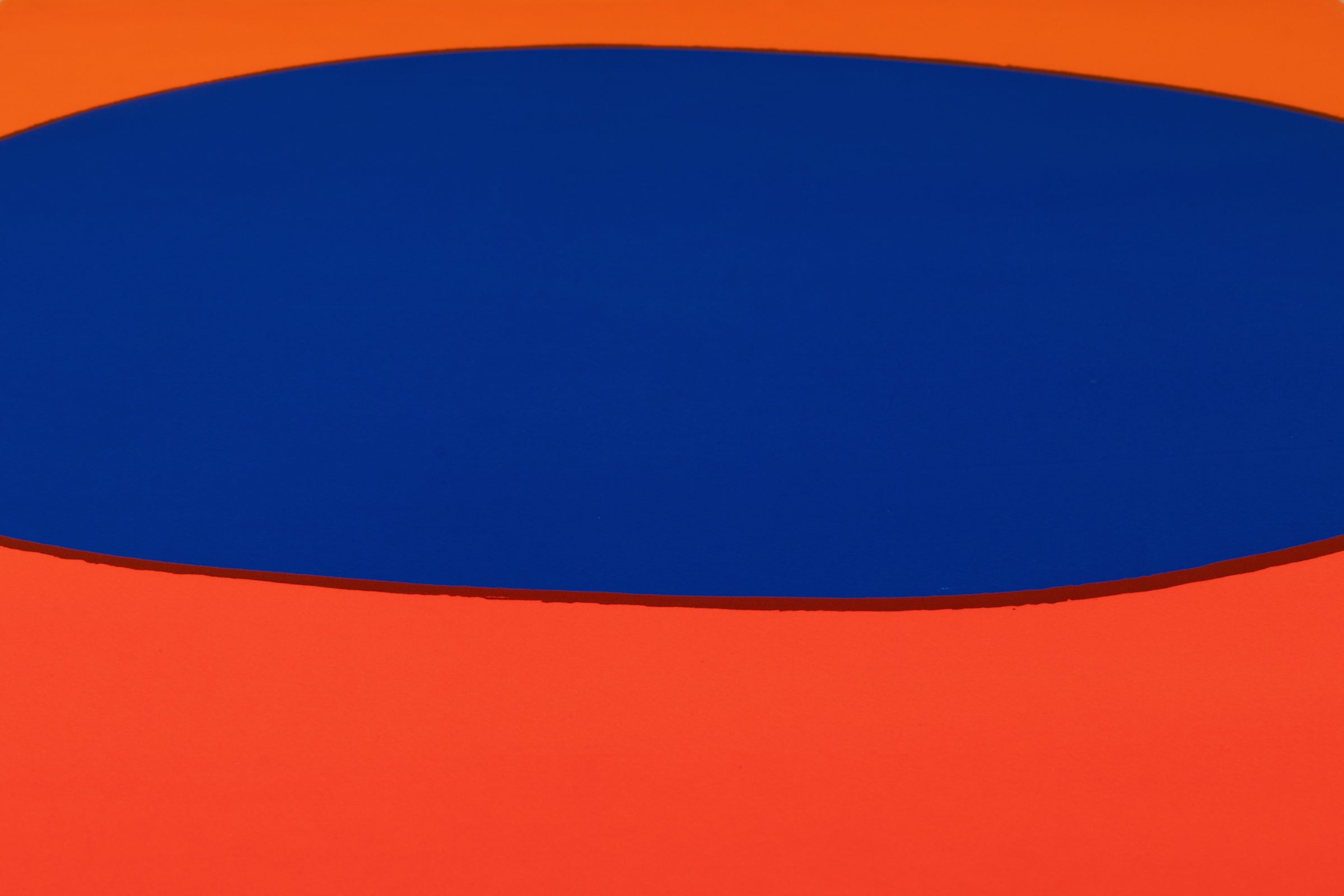 Rupprecht Geiger - Großes blaues Rund (blau - orange)