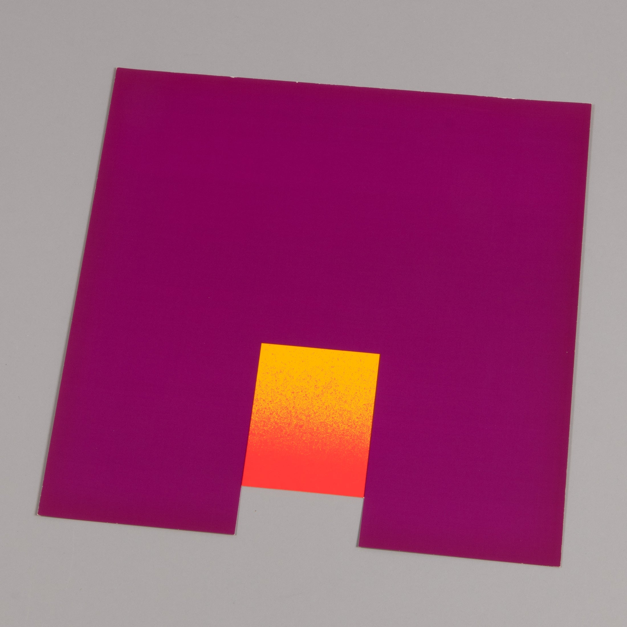 Rupprecht Geiger – Rot-Orange auf Violett | Signed Print