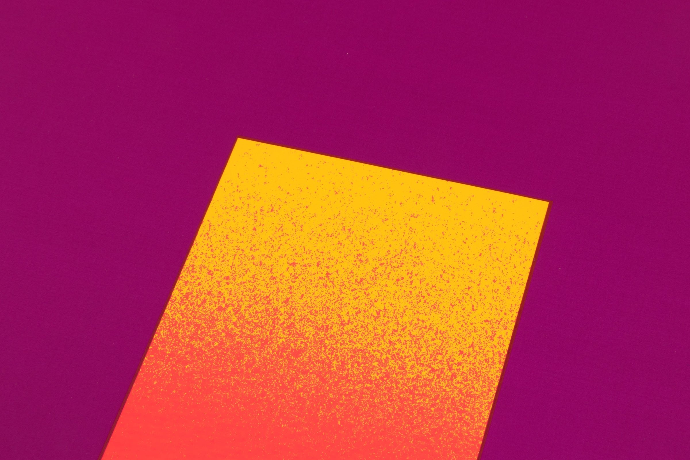 Rupprecht Geiger – Rot-Orange auf Violett | Signed Print