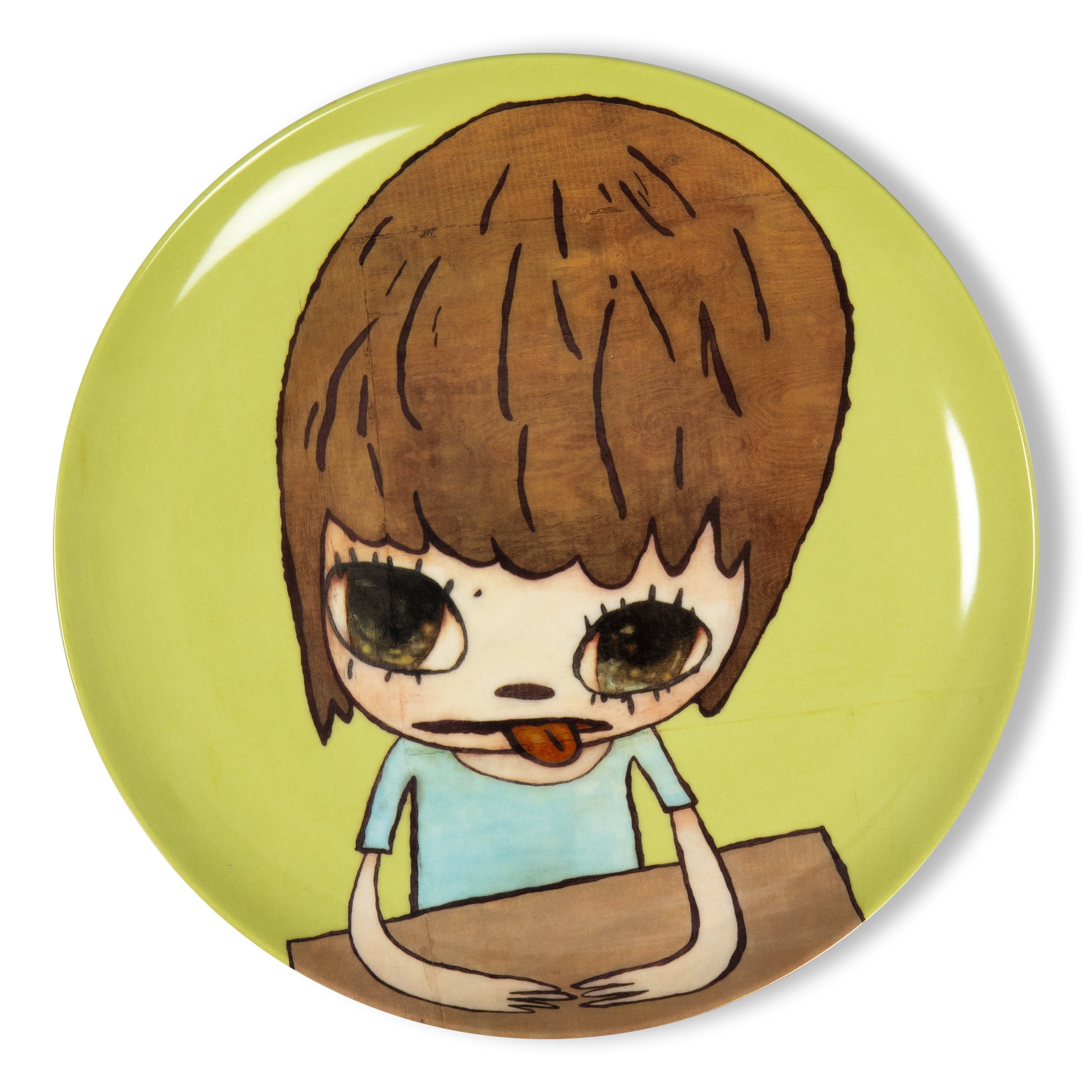 Yoshitomo Nara - Girl in the Moon | Limited Edition Porcelain Plate Yoshitomo Nara - Girl in the Moon | Limited Edition Porcelain Plate