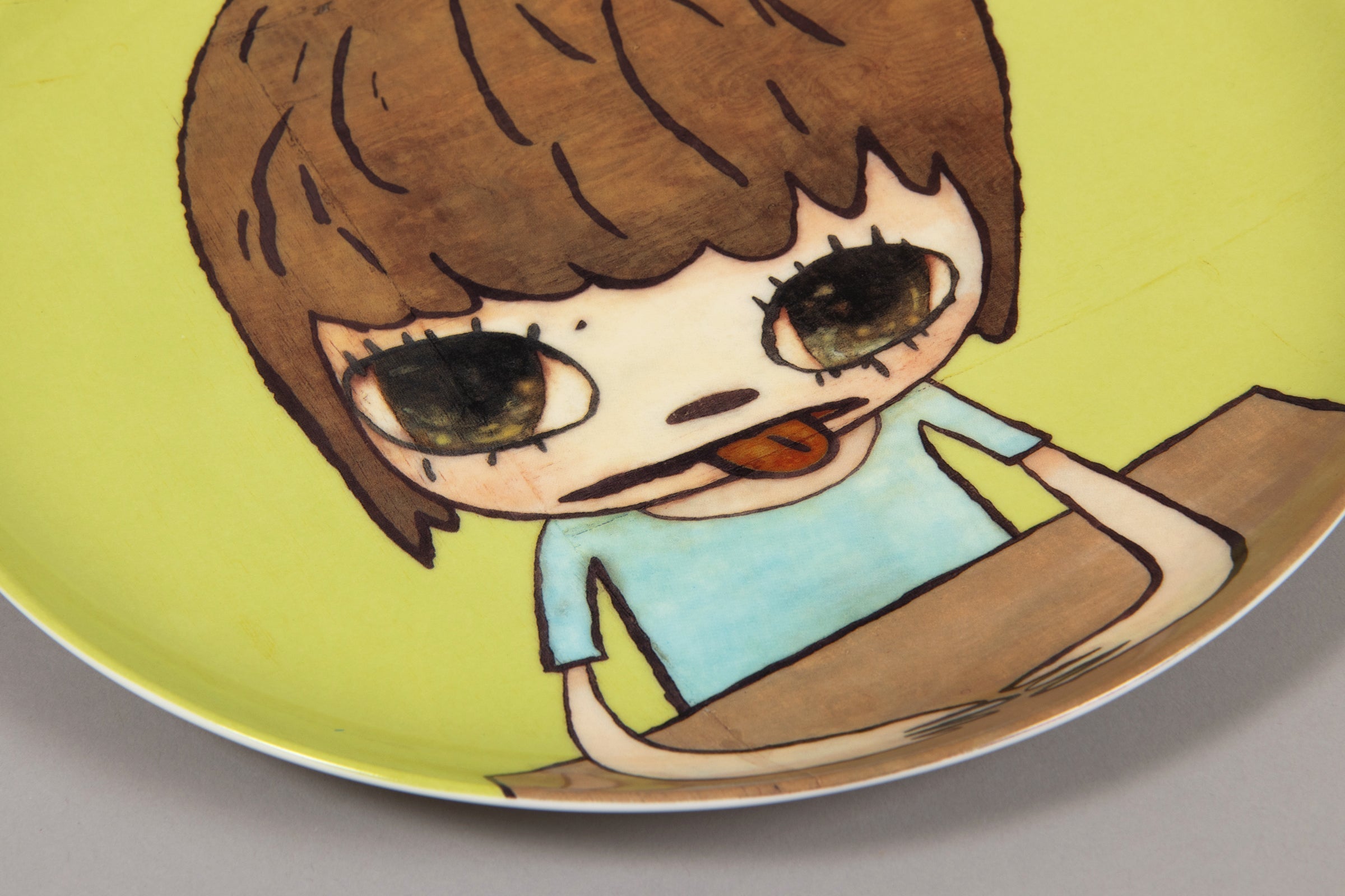 Yoshitomo Nara - Girl in the Moon | Limited Edition Porcelain Plate Yoshitomo Nara - Girl in the Moon | Limited Edition Porcelain Plate