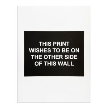 Laure Prouvost, This Print Wishes to Be On the Other Side of This Wall