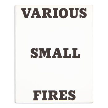 Ed Ruscha, Various Small Fires and Milk