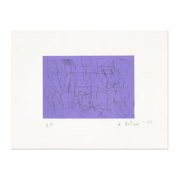 André Butzer, Untitled (Purple)