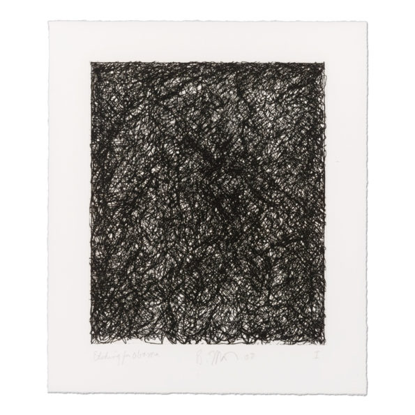 Brice Marden, Etching for Obama