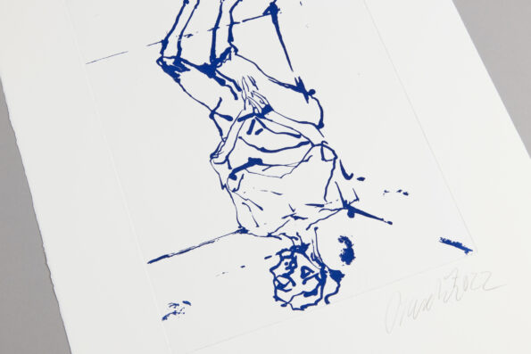 Georg Baselitz, Serpentine (Blue)