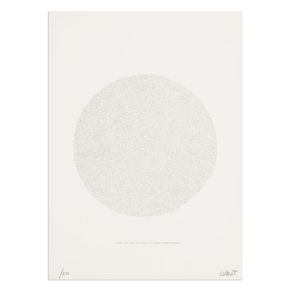 Sol LeWitt, Lines, Not Long, Not Heavy, Not Touching, Drawn at Random (Circle)