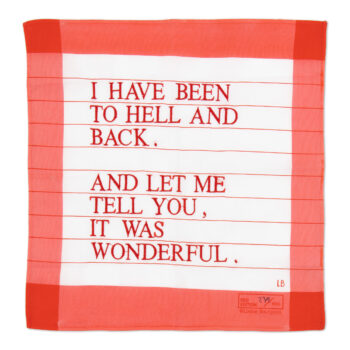 Louise Bourgeois, I Have Been to Hell and Back (Red)