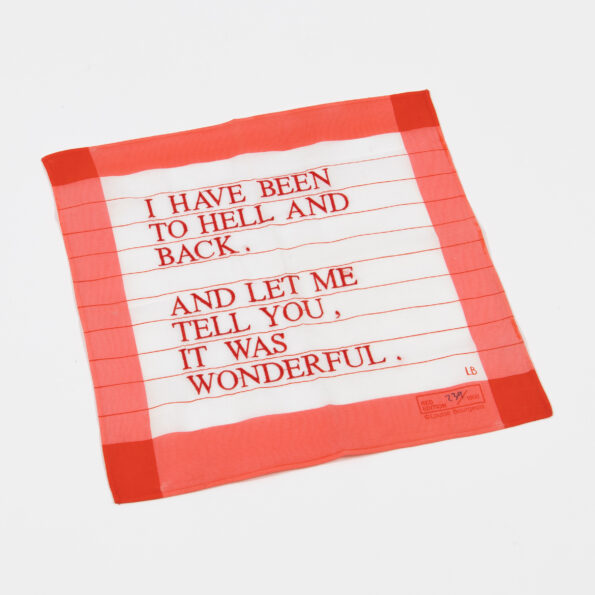 Louise Bourgeois, I Have Been to Hell and Back (Red)