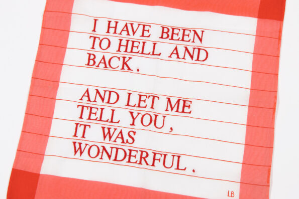 Louise Bourgeois, I Have Been to Hell and Back (Red)