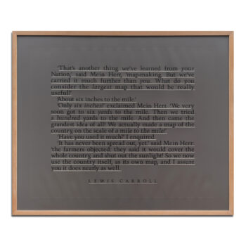 Joseph Kosuth, Map to Indicate