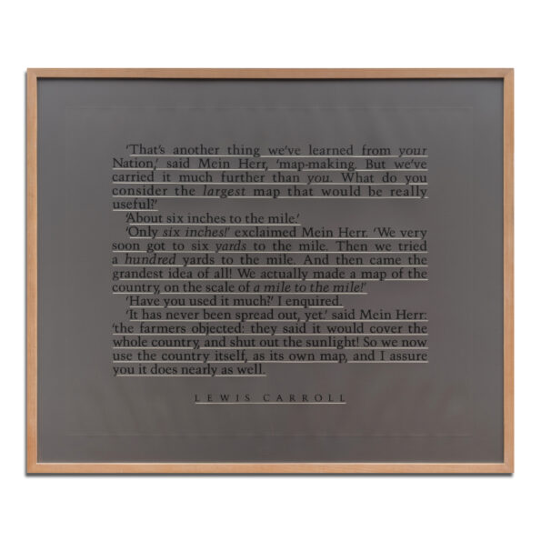 Joseph Kosuth, Map to Indicate