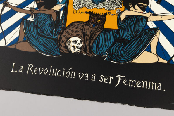 Marcel Dzama - La Revolución va a Ser Femenina (Blue)