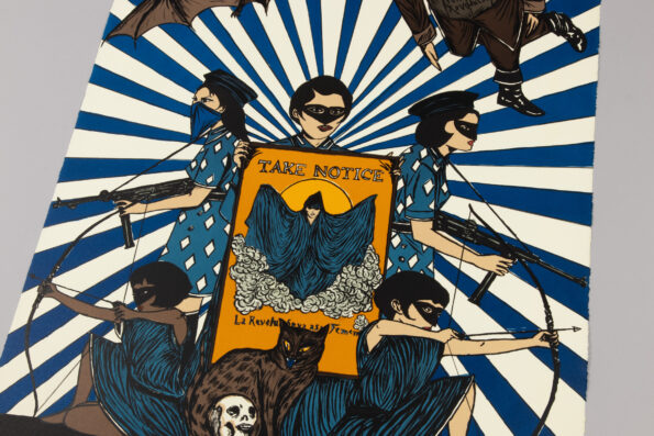 Marcel Dzama - La Revolución va a Ser Femenina (Blue)