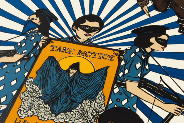 Marcel Dzama - La Revolución va a Ser Femenina (Blue)